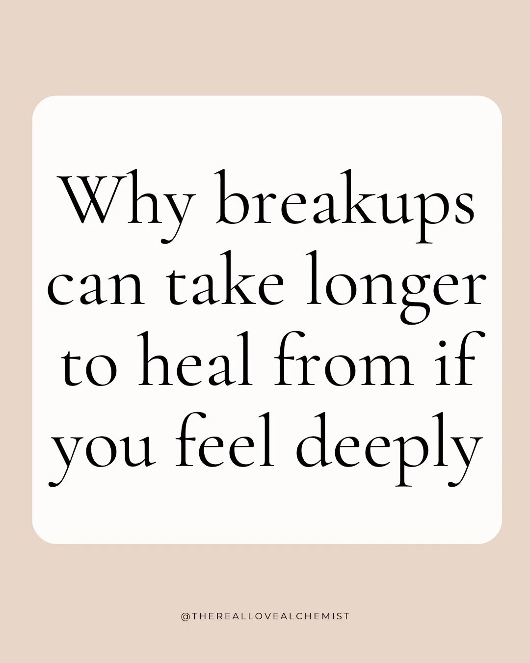 After breakups, I used to be really hard on myself for how long it took me to feel okay again. 

I would watch my exes and other people move on so quickly and think something must be wrong with me. 

I told myself I was too sensitive, or just not str