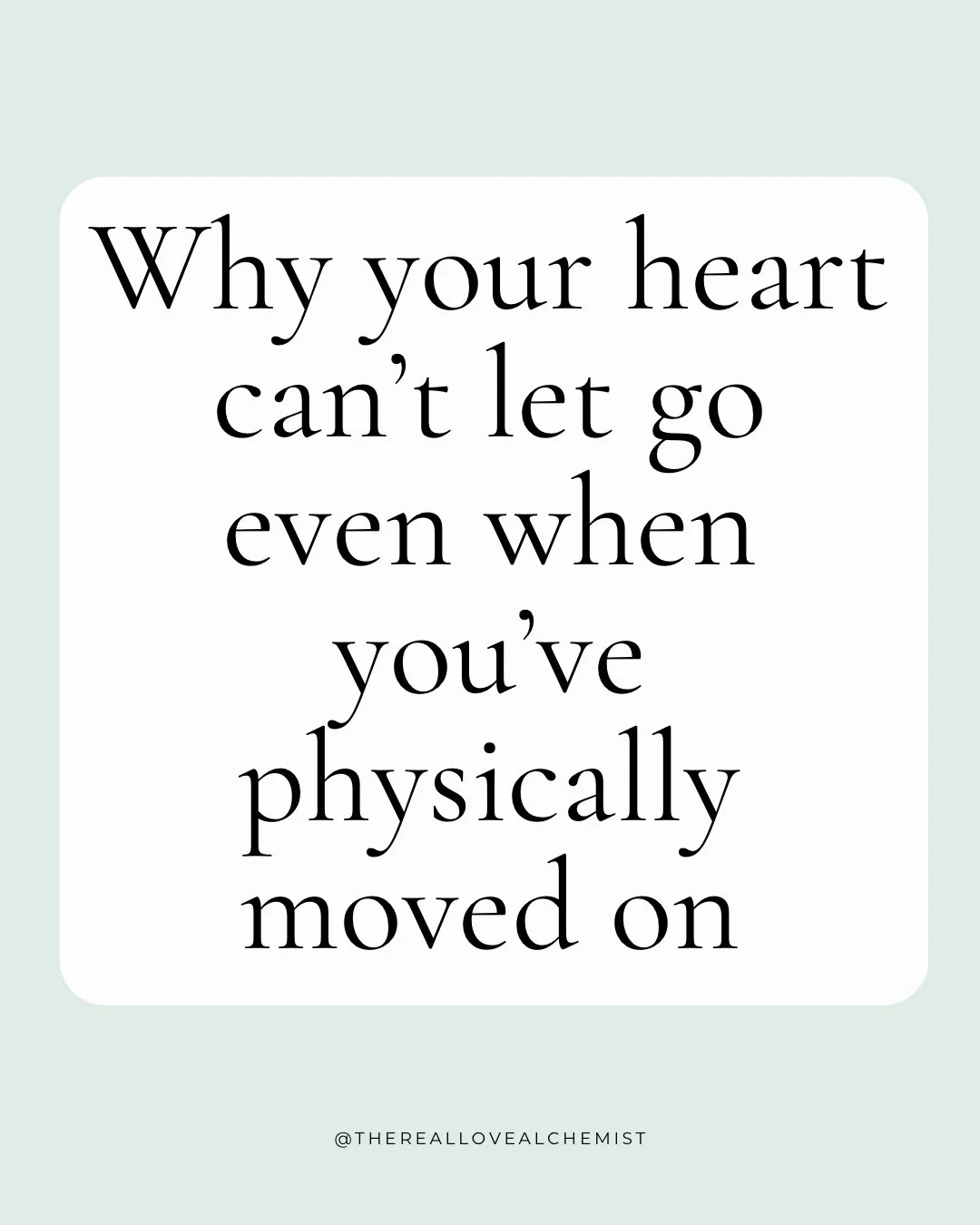 There&rsquo;s a certain kind of heartbreak that doesn&rsquo;t look dramatic on the outside.

You&rsquo;re not crying every day.
You&rsquo;re not trying to get them back.
You&rsquo;re not even thinking about them that much.

And yet&hellip; something 