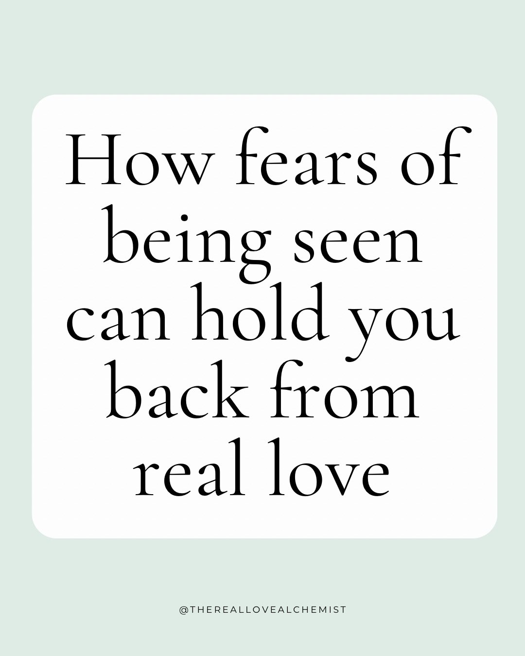 A lot of people say they want a healthy relationship.

But when someone kind and emotionally present shows up, their body tenses instead of relaxing.

It&rsquo;s not because they don&rsquo;t want love.
It&rsquo;s because being seen brings up old fear