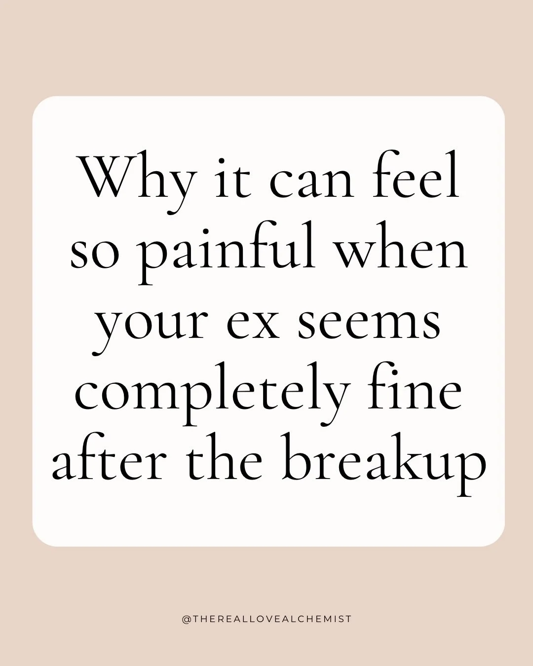 One of the hardest parts of a breakup is seeing your ex look completely fine.

You might see photos of them out with friends or hear that they&rsquo;re already dating someone new. 

Meanwhile you&rsquo;re still processing everything that happened bet