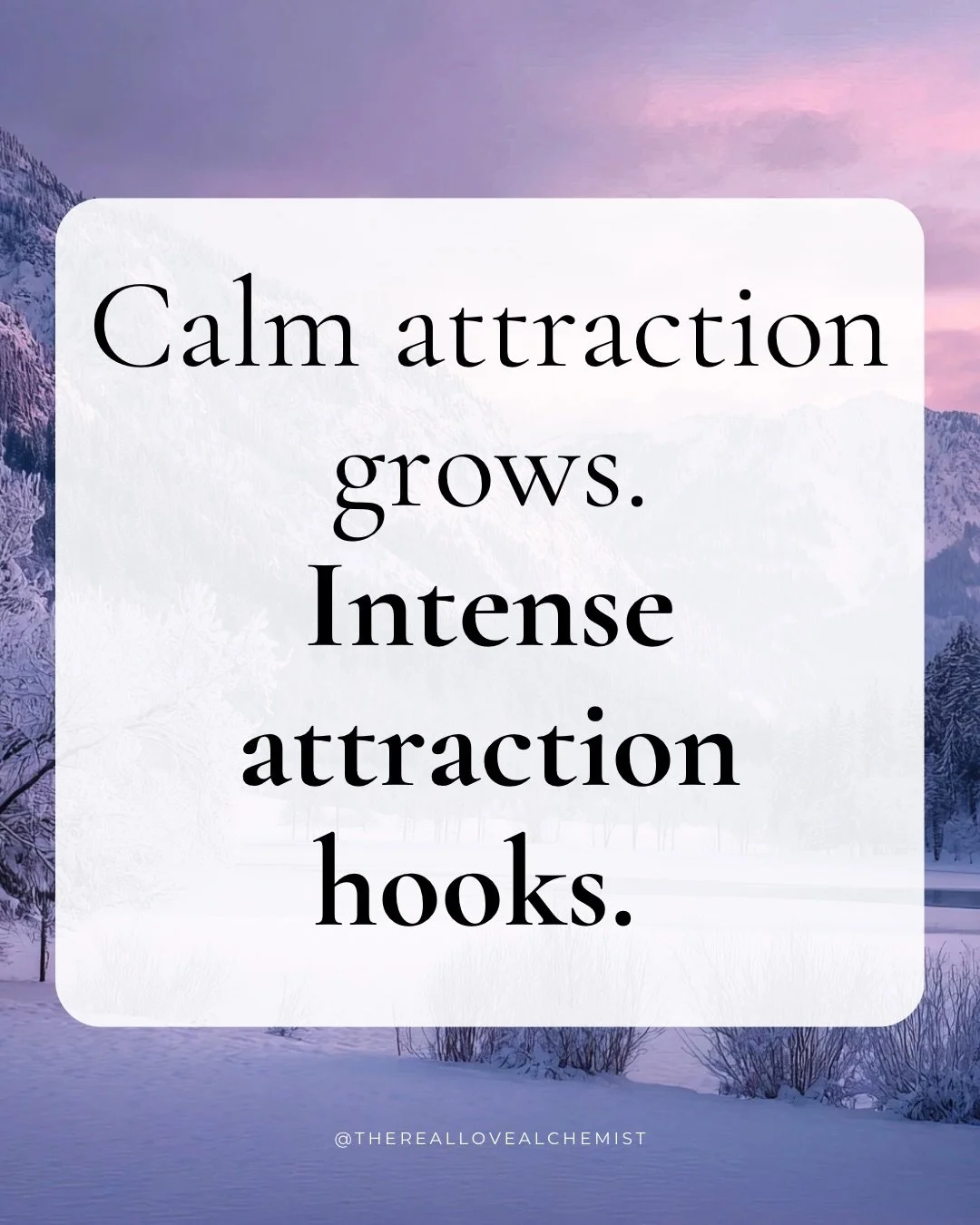 For a long time, I thought the strongest attraction I felt meant something real was happening.

If I felt that emotional intensity, that sense of being drawn in, I assumed that meant connection. 

I was sensitive and felt things deeply. I picked up o