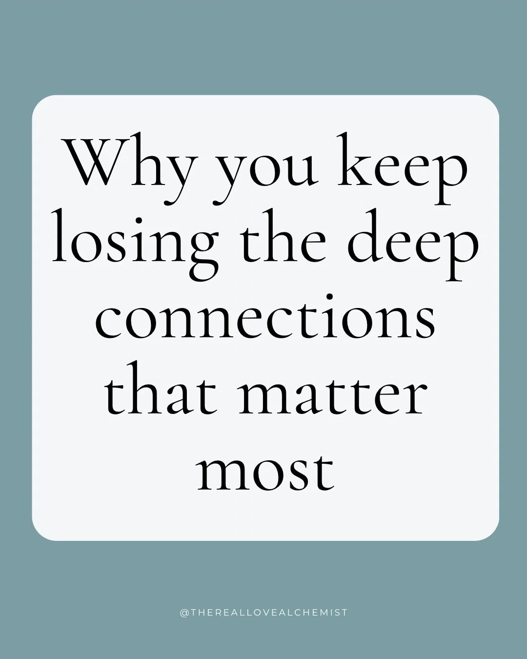 If this post made you feel completely exposed, good.

That discomfort you&rsquo;re feeling?

That&rsquo;s your patterns being seen clearly for the first time.

Most people spend years tip-toeing around their unconscious relationship habits.

I don&rs