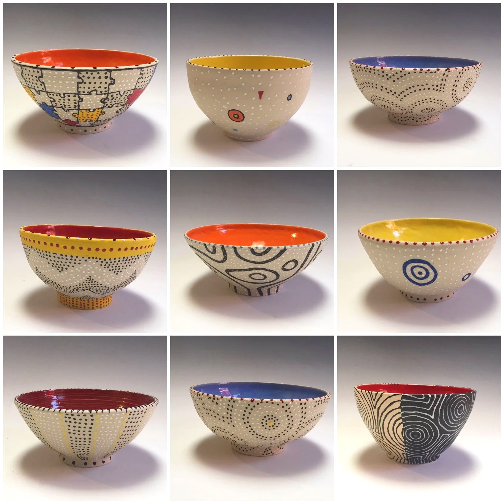 Assorted Wheel Thrown Bowl