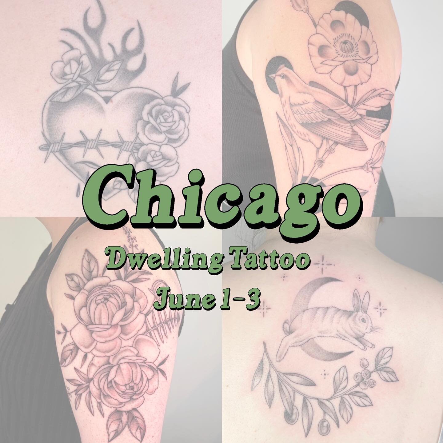 flying out to Chicago to tattoo you! I&rsquo;m excited to do a guest spot @dwellingtattoo June 1-3. My booking link is live on my website. Accepting custom and flash requests 🌱tell your friends! Thanks for your interest ⭐️
.
.
.
.
.
.
.
.
.
.
#eugen