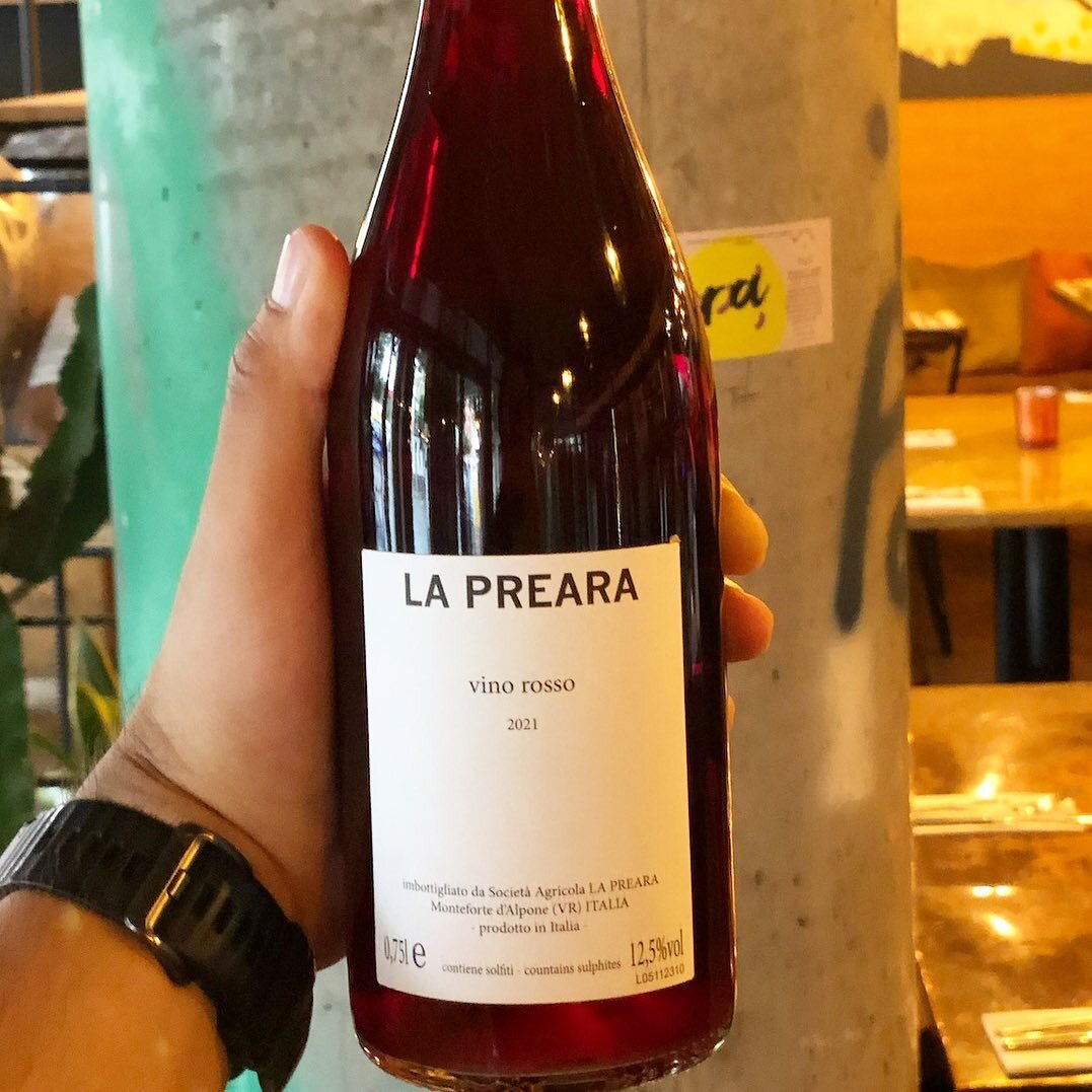 La Preara Vino Rosso, a light, savoury &amp; gamey wine. Come on down and have a glass or two 🍷
.
.
.
.
.
.
.
.
#wine #vino #winetime #redwine #winestagram #restaurant #drink #food #foodie #instafood  #london #hackney #caldera #happyhour #mexicanfoo