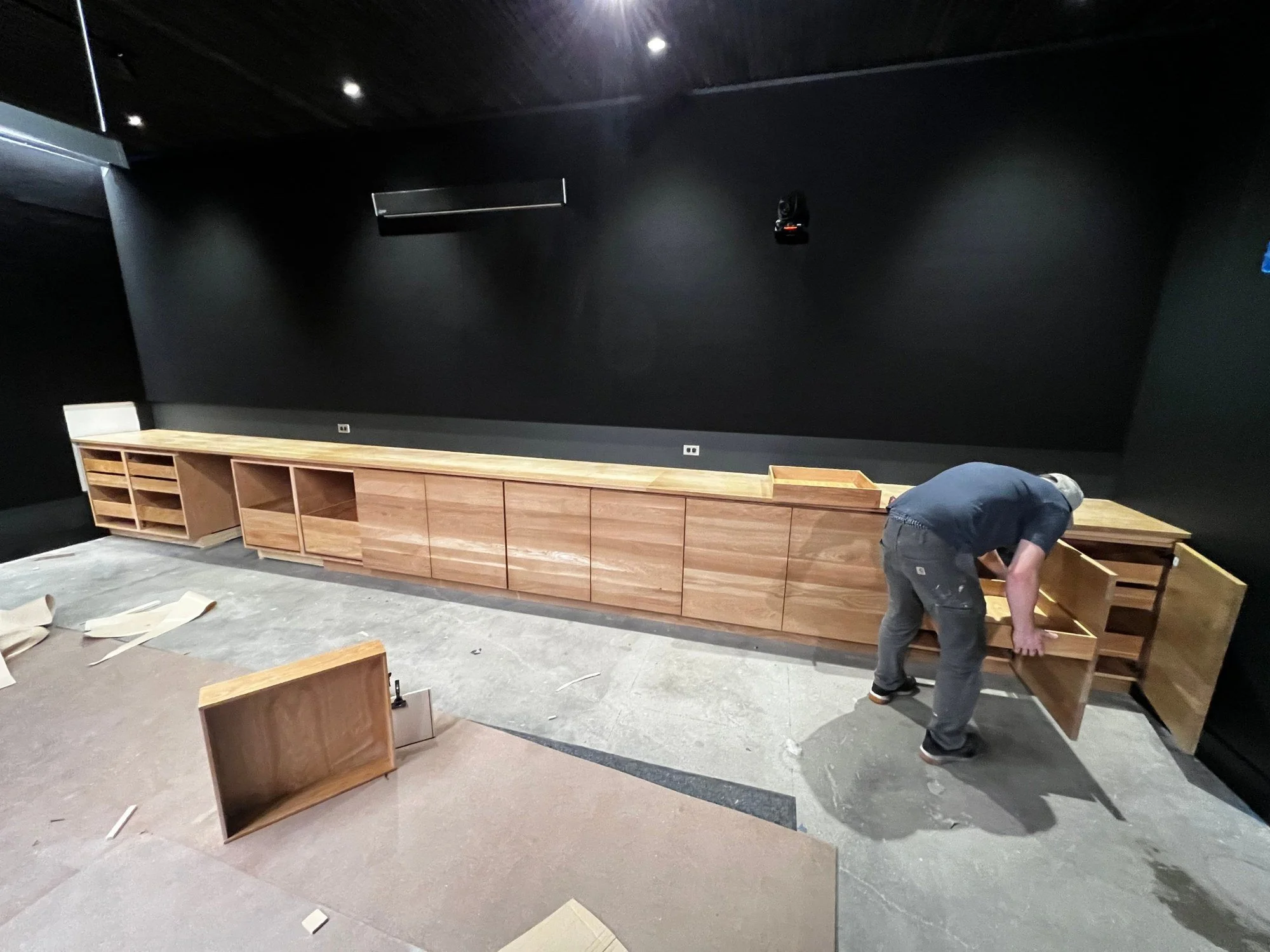 NOBULL HQ — White oak casework, installed by our crew