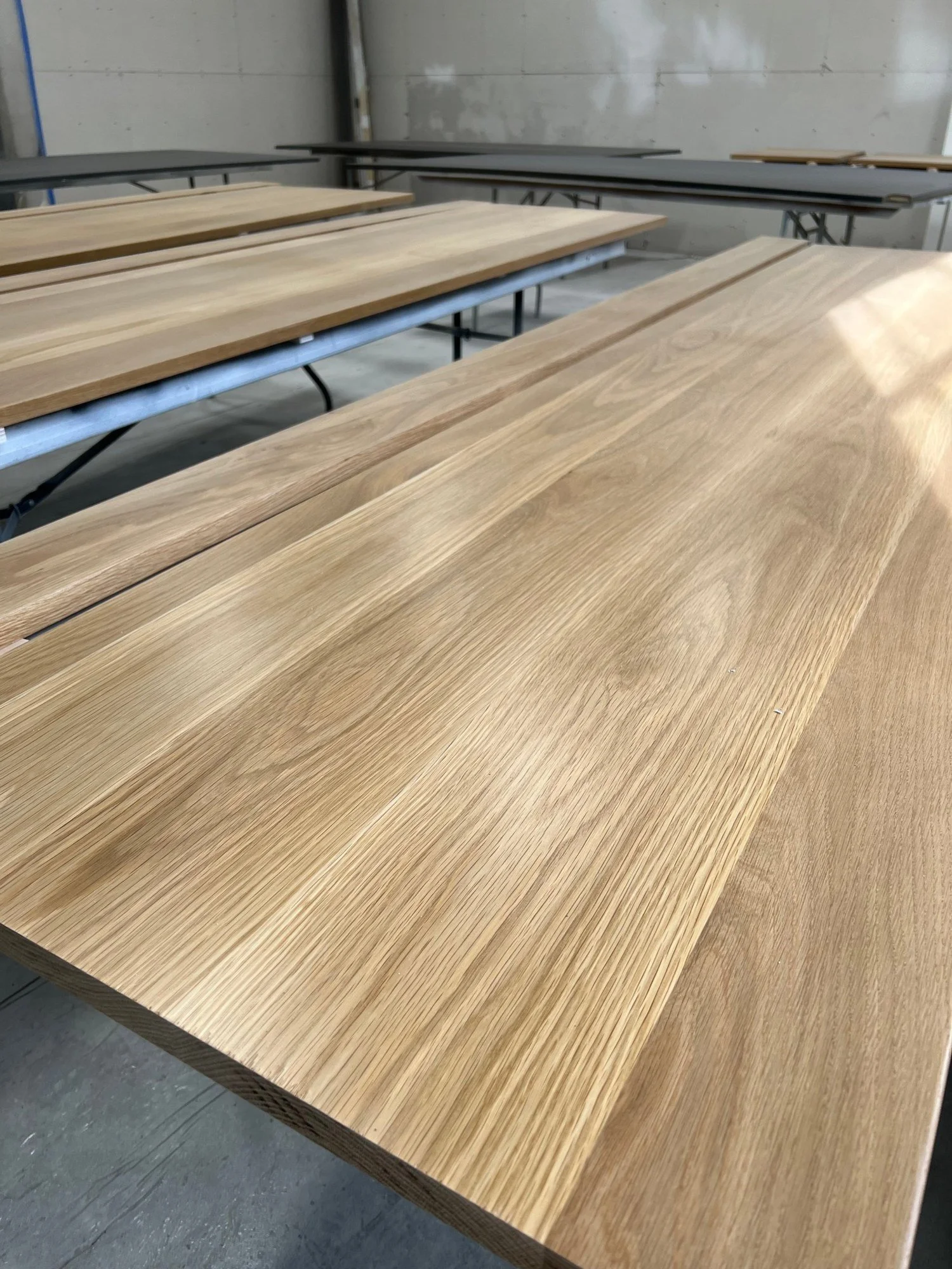 In our Canton shop — White oak finishing