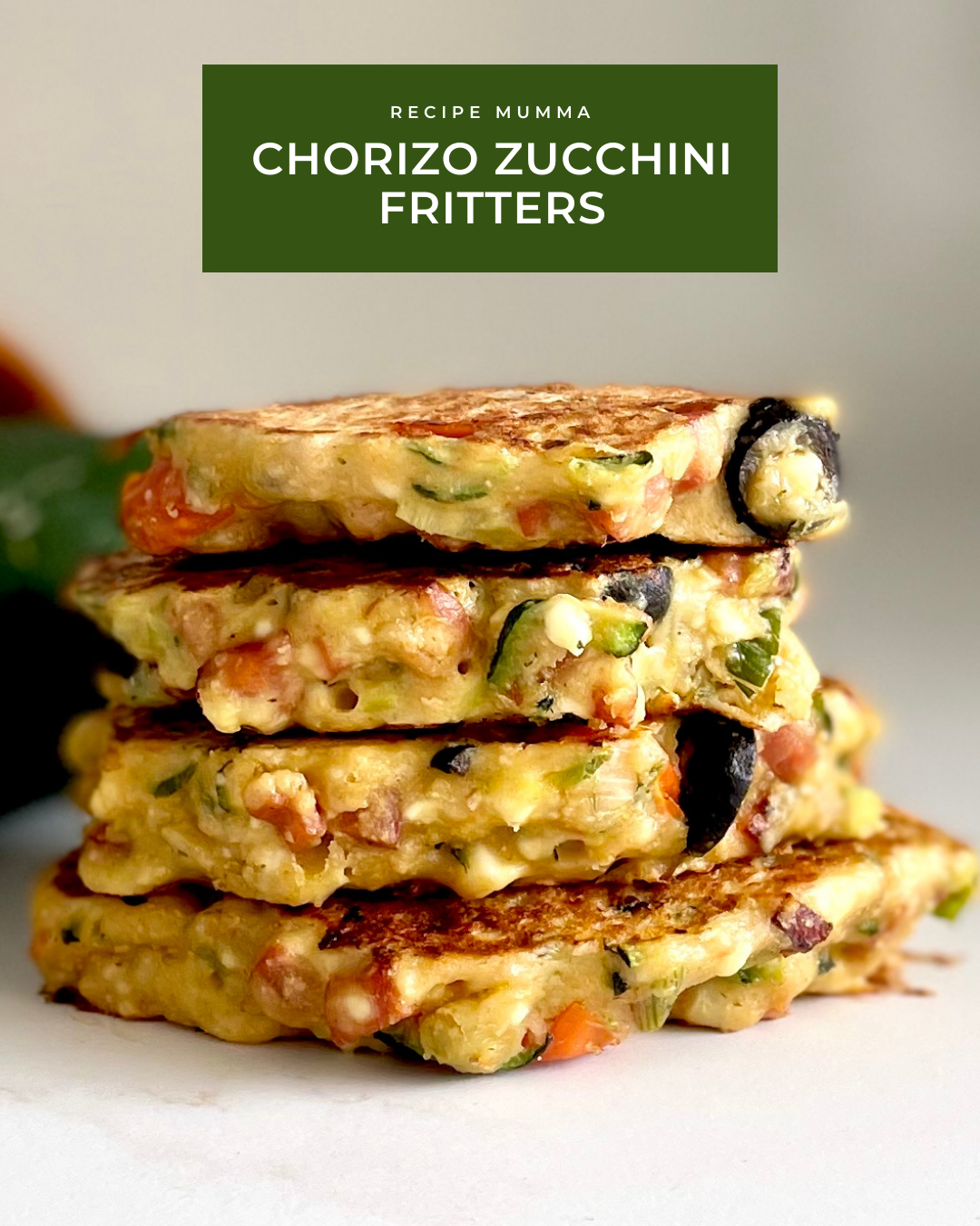 Chorizo Zucchini Fritters — Recipe Mumma