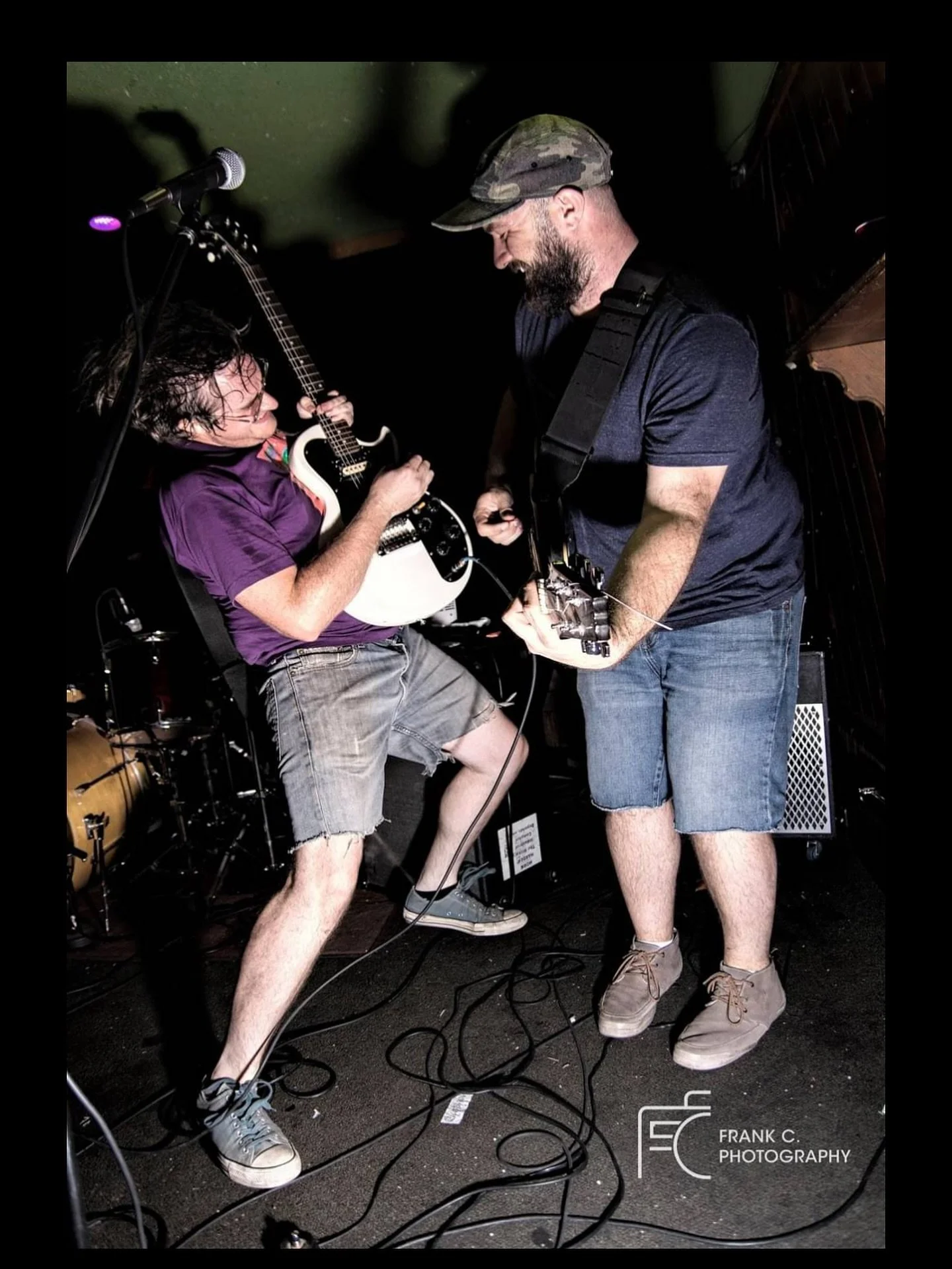 this legendary photo came up in my memories today! thanks @frankcphotography for immortalizing the rockdom, and the jorts! real men wear jorts on stage #jorts #livemusic