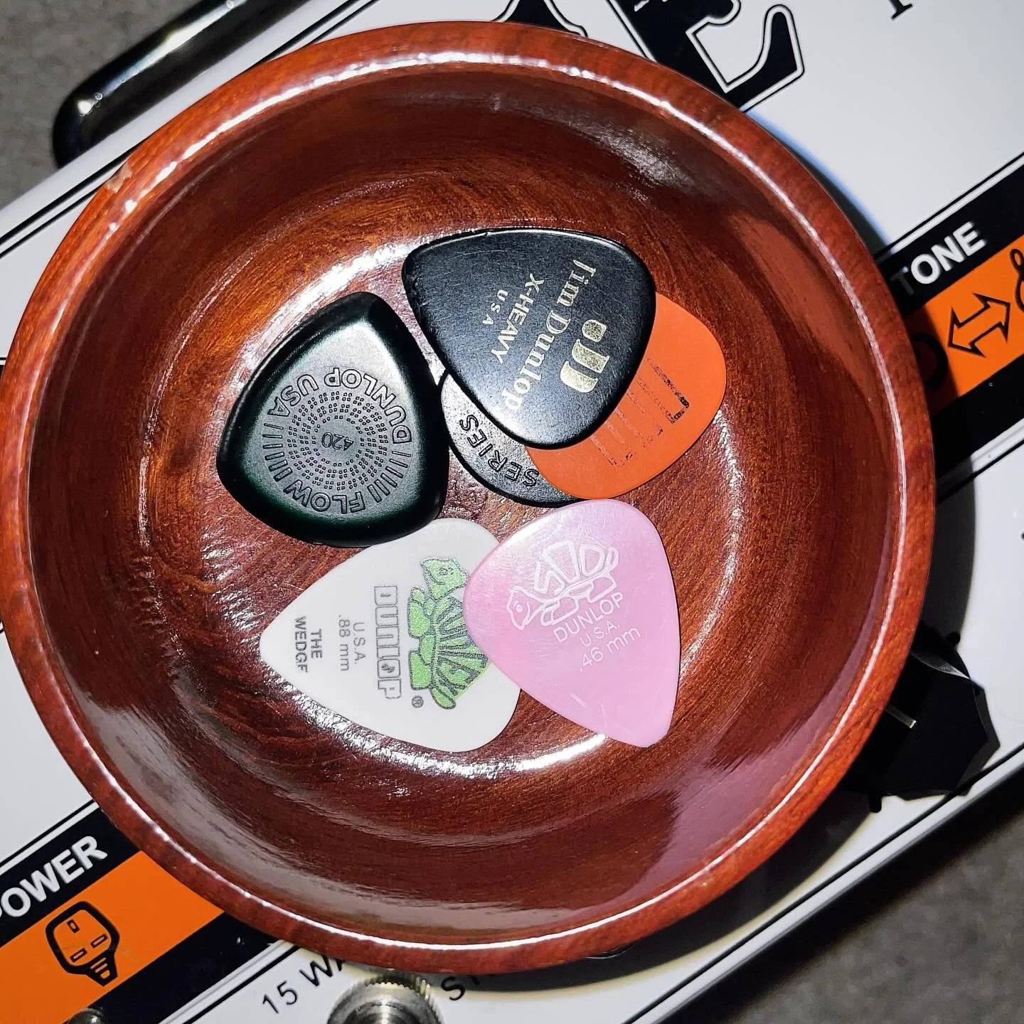 Favorite picks!

Tortex 500 .46

This is probably my desert island choice. It&rsquo;s a bit thin and so not as ideal for super heavy or fast stuff, but for everything else, including bass, it&rsquo;s perfect. It doesn&rsquo;t sound very different fro