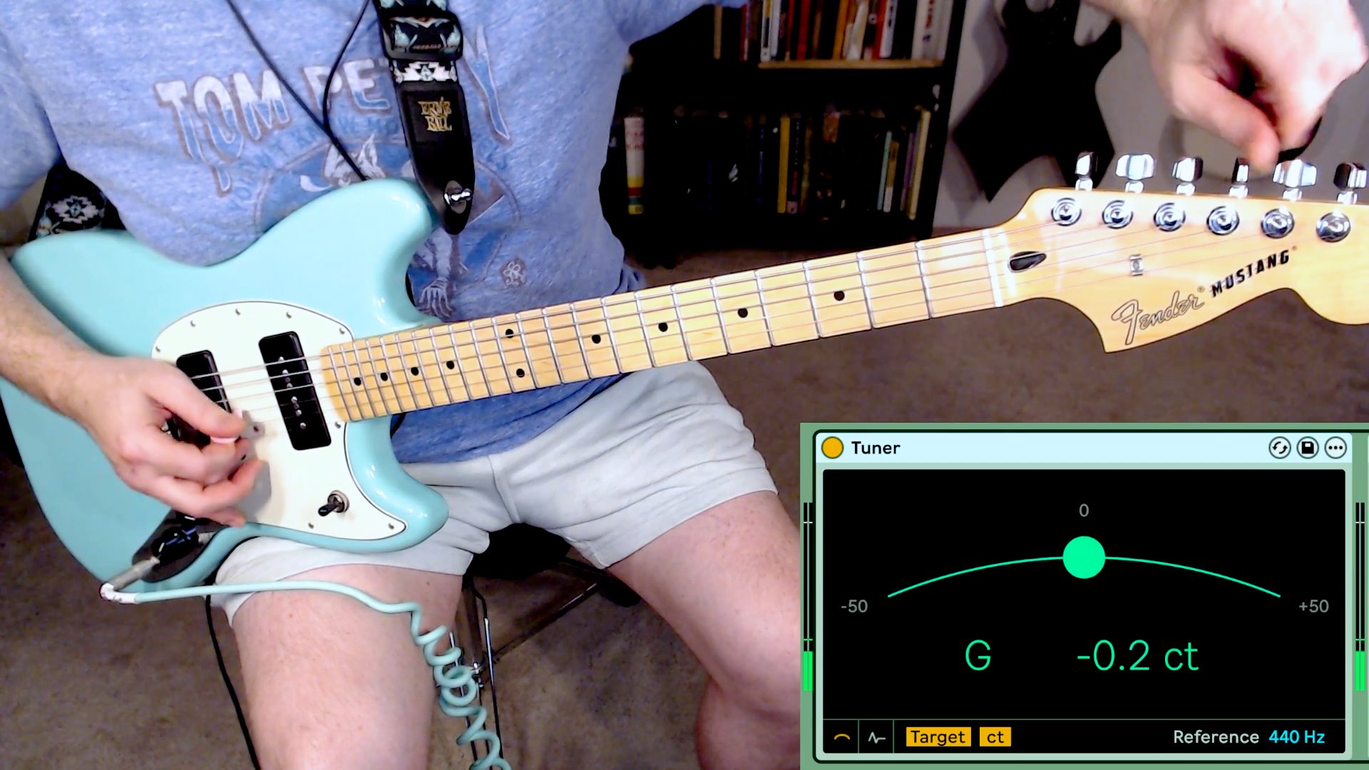 stills from the upcoming "Tuning Tutorial" where we learn everything we need to know to keep your guitar in tune! including how to use a tuner, how to tune by open strings, and how to tune using frets #guitarlessons