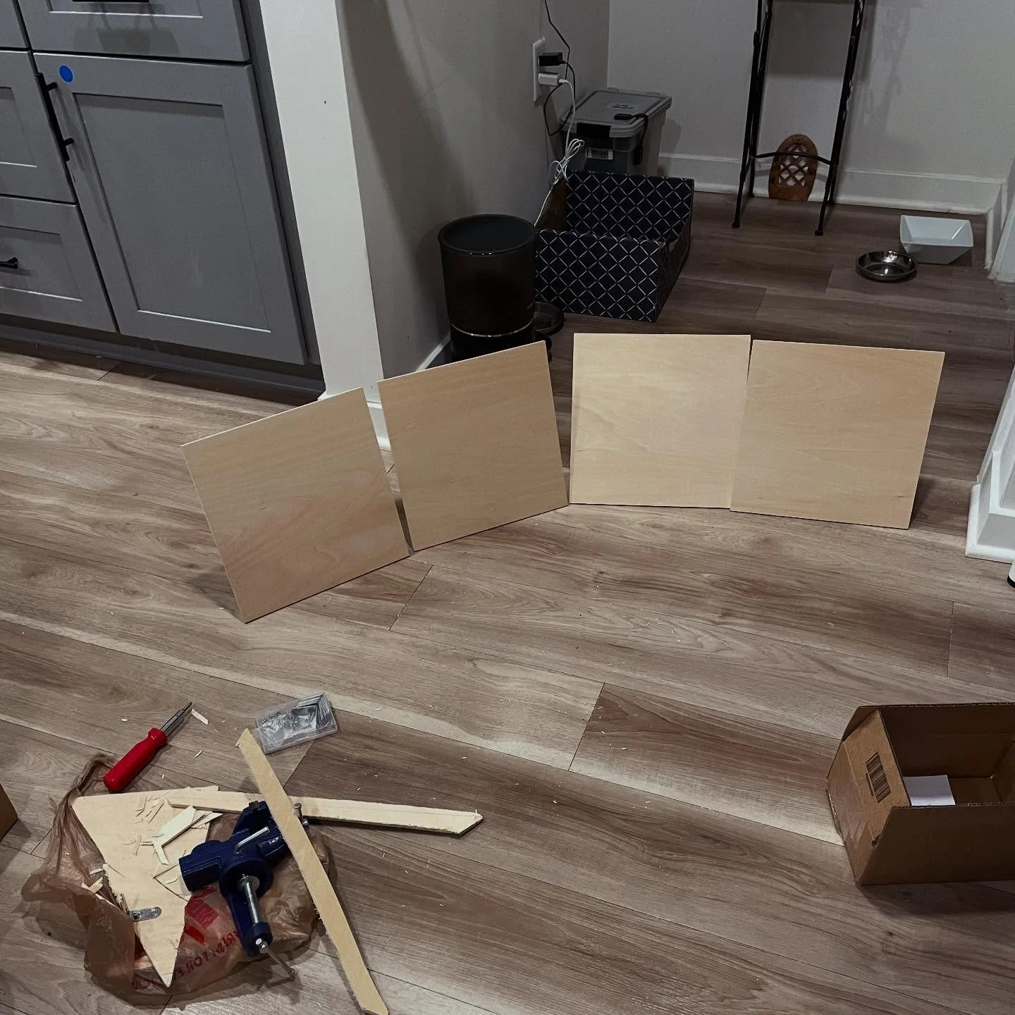 DIY sticker and bookmark display stands i made for @thelittleshopofstickers for her stationary market this weekend at the @shopfrances Book Fair! from old wood we had from a previous project (homemade bass trap holders). Saturday from 10a - 3p!