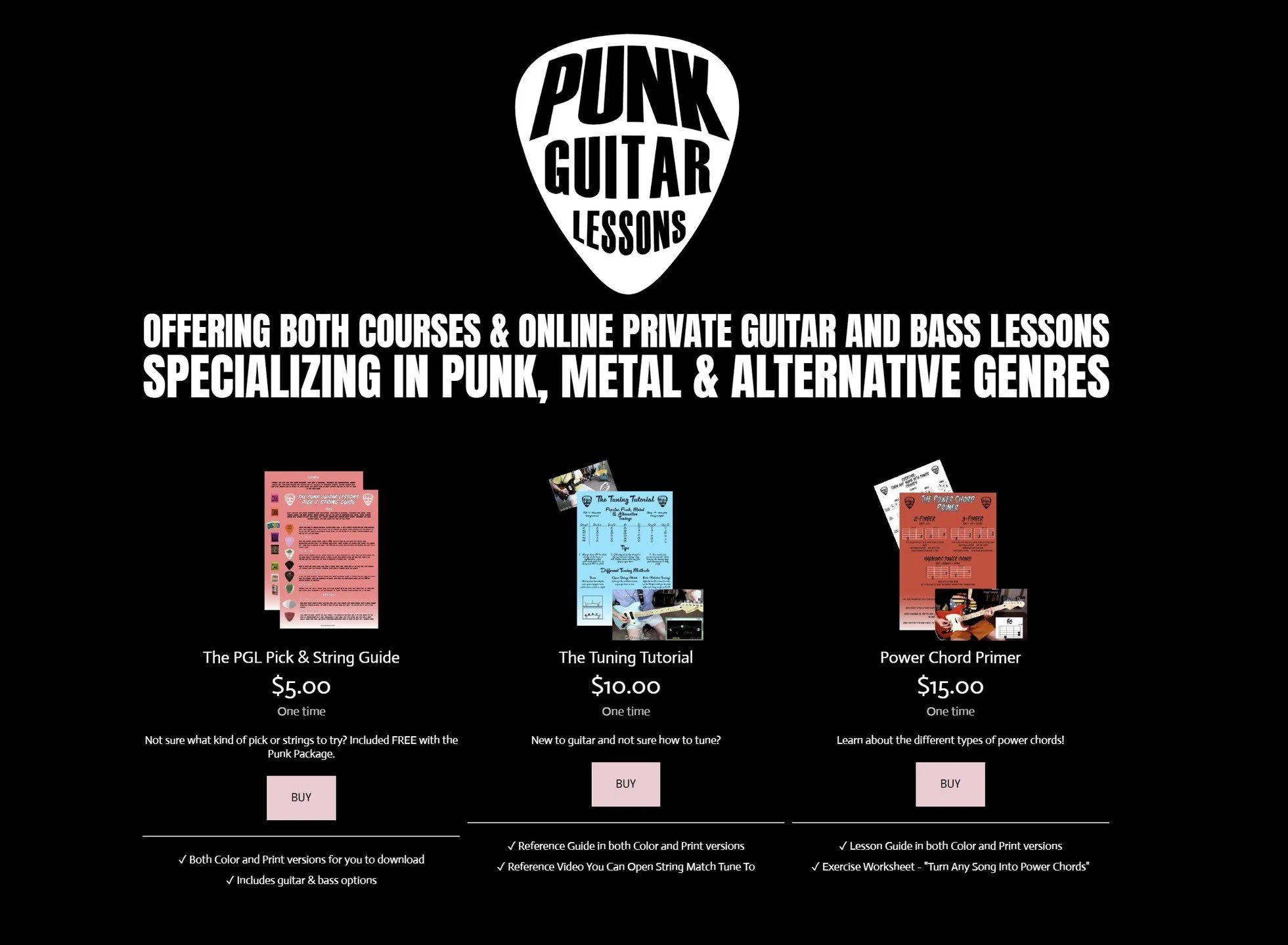 completely overhauled the website! now offering Courses in addition to Private Online Lessons! check it out! #guitarlessons