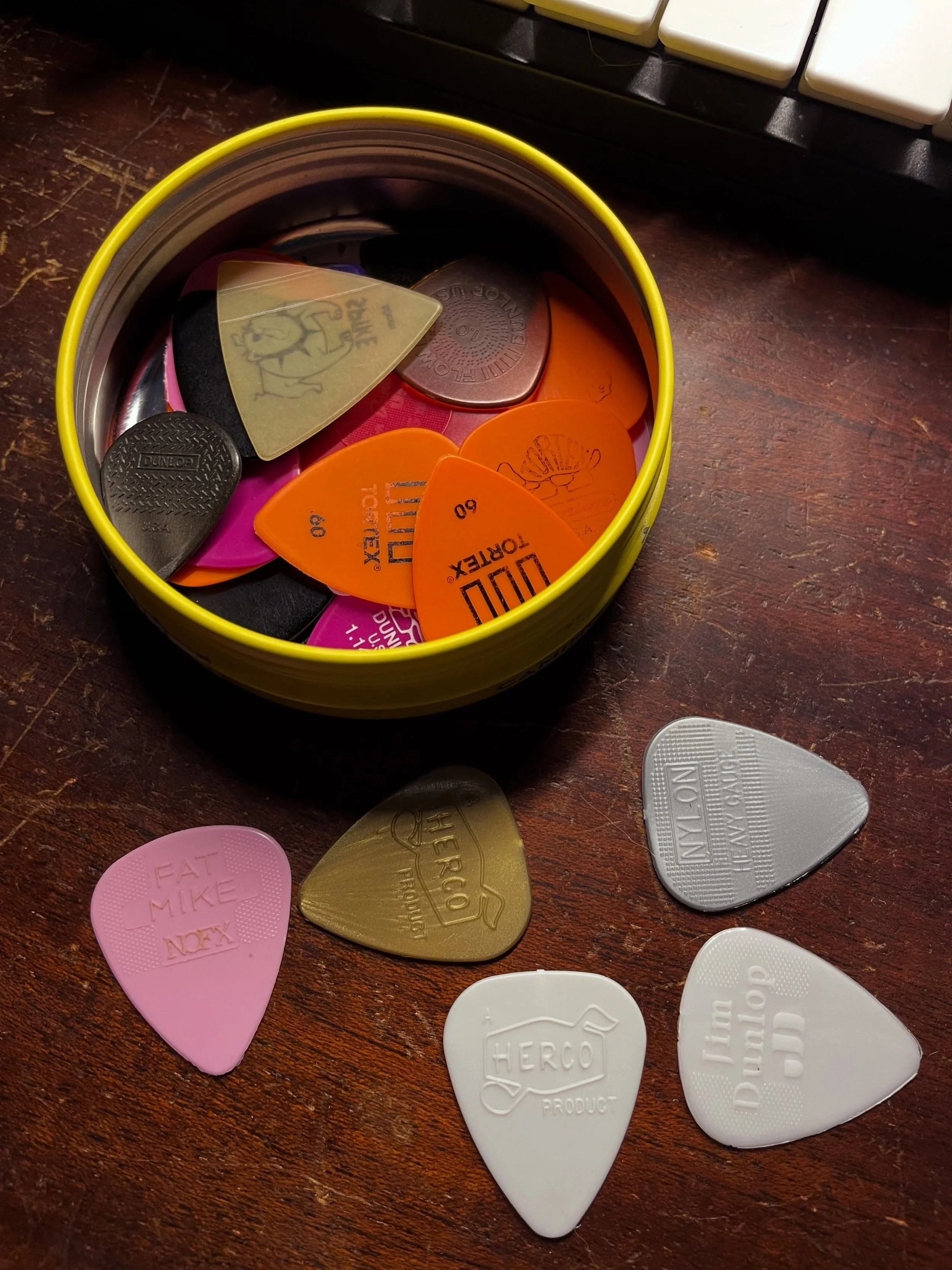 big into nylon these days! #guitar #bass #picks