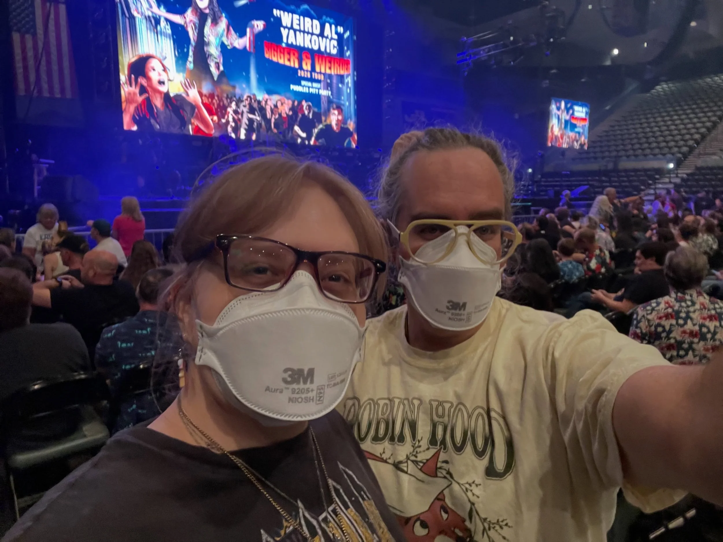 Jesse got us Weird Al tickets for my birthday! She worked hard all year to pay for them and we got to sit the closest either of us have ever been at a concert. It was such a great time! Only bummer is he didn&rsquo;t play Albuquerque! Was in Tucson a