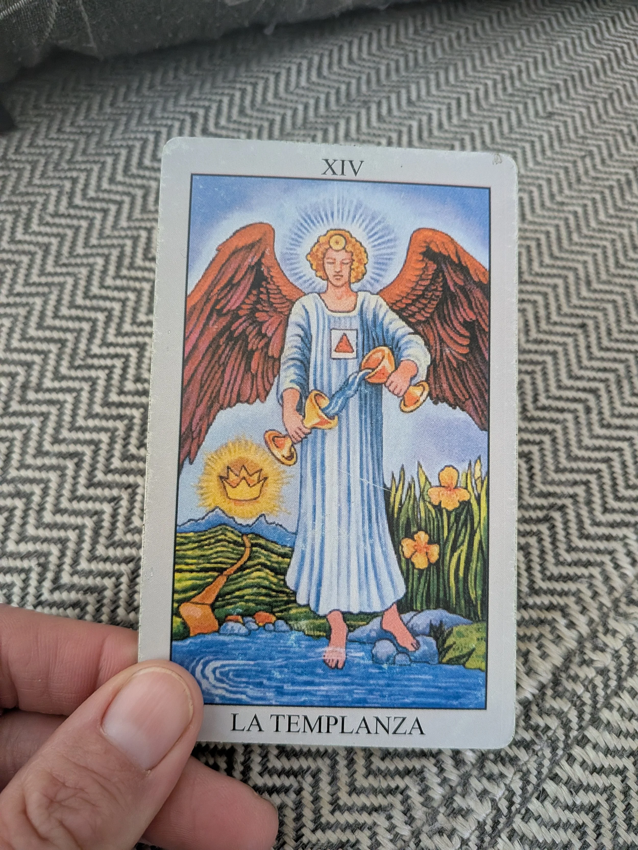 Tarot card XIV La Templanza