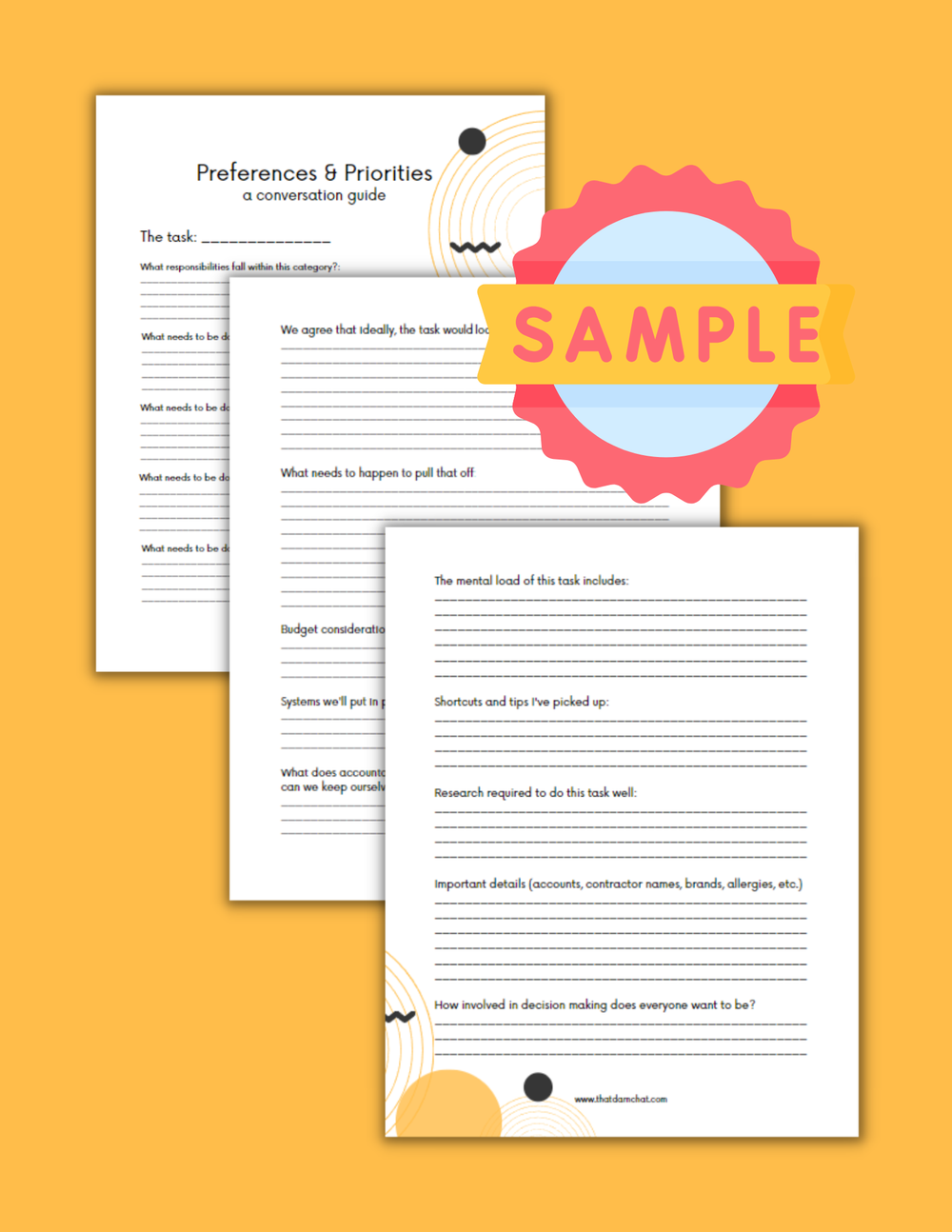 List of the 100 Fair Play Cards - What does it take to run a household? —  Laura Danger