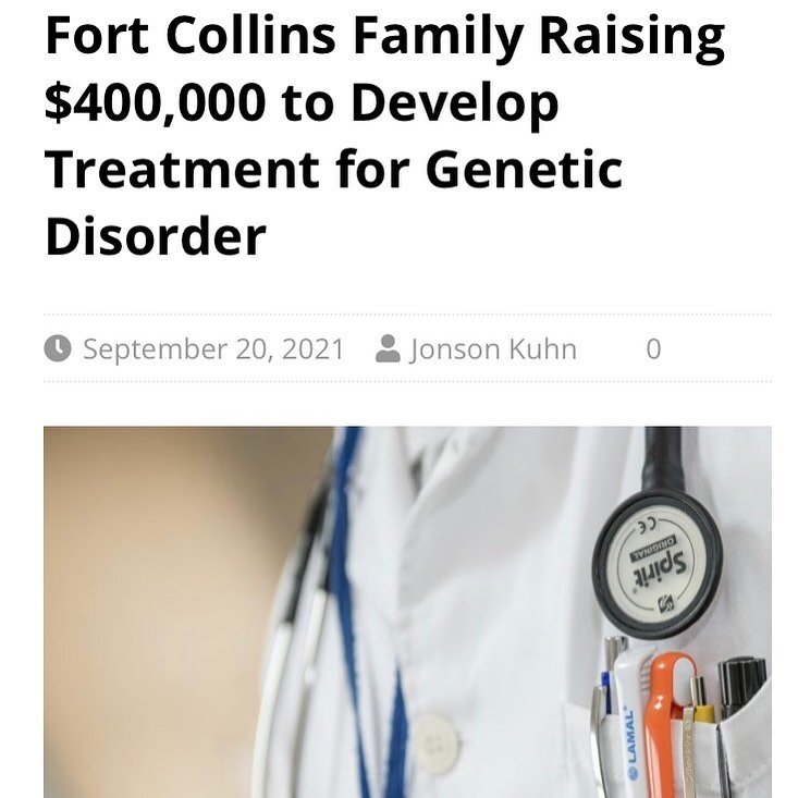 News Report in Colorado featuring one of our very own frrs1l families! So important to spread the word and raise awareness. Imagine how many more frss1l warriors are out there looking for HOPE #orphandisease #frrs1l #hope4frrs1l #colorado