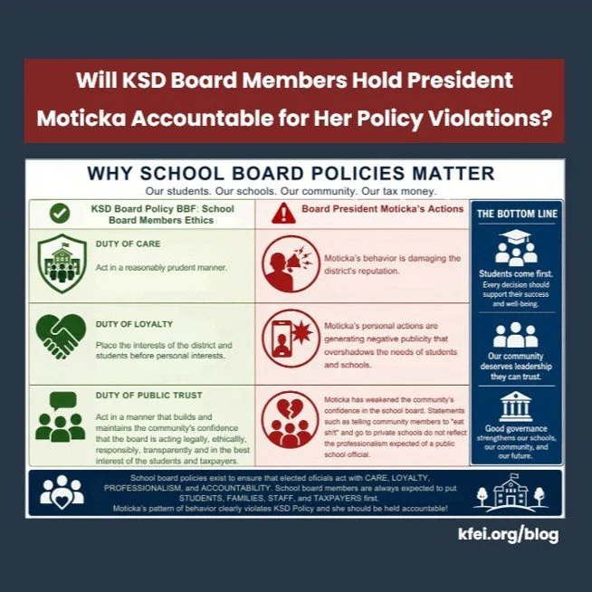 Board Meeting Tonight! Will President Moticka Be Held Accountable for Her Policy Violations? 