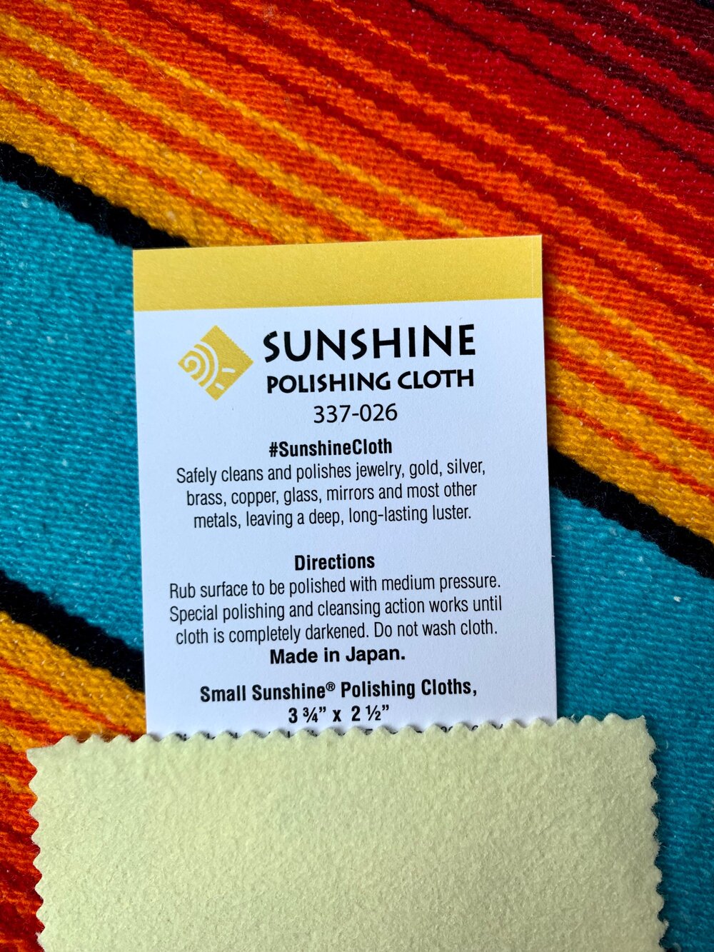Sunshine Polishing Cloth — Ollie Caine Goods