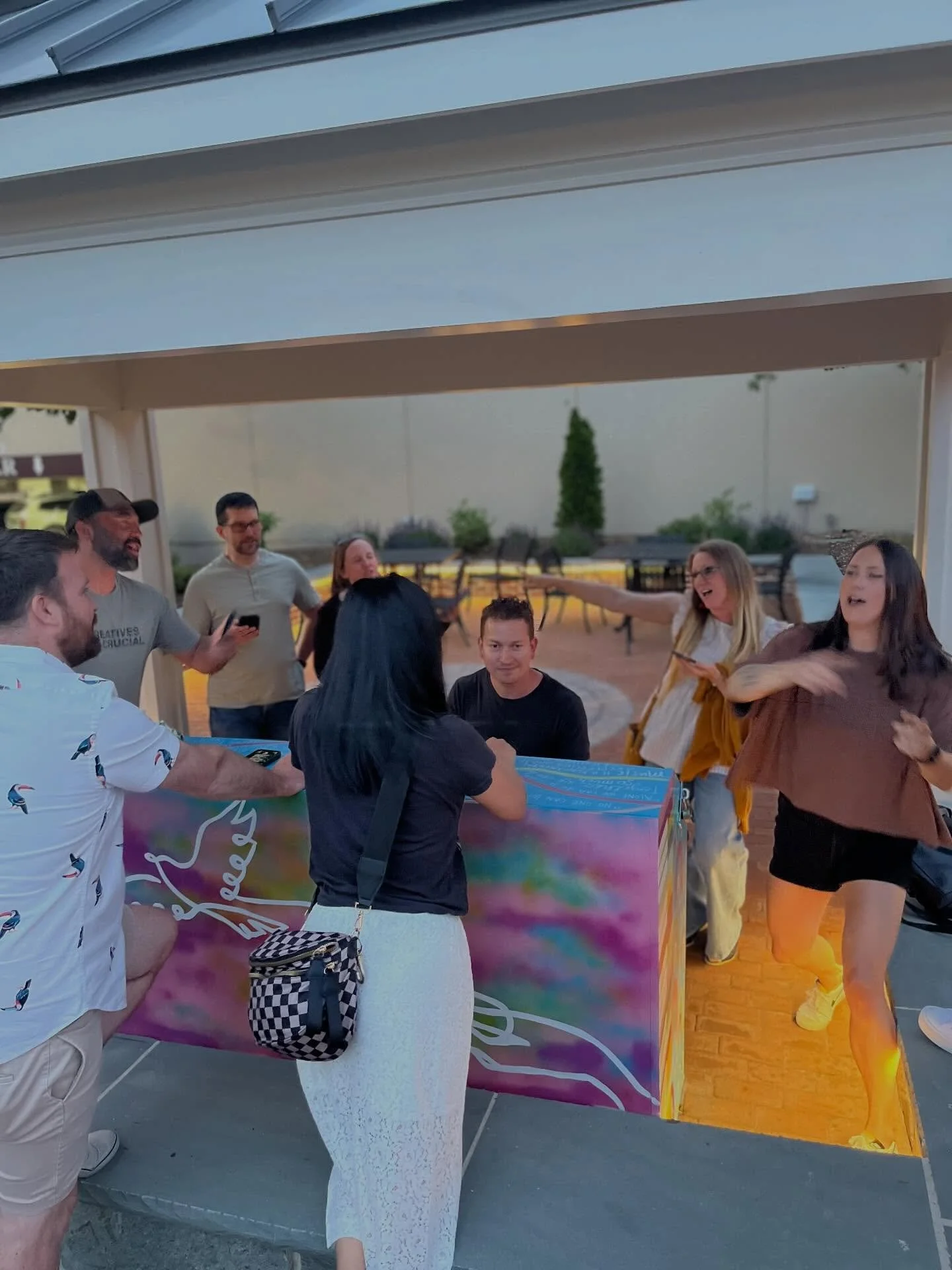 Sometimes there are people that come into your life and stay. For a long time. Very thankful and blessed to have the experience of living decades of life with people.

Shenanigans, including singing &ldquo;Time of my Life&rdquo; around a piano in the