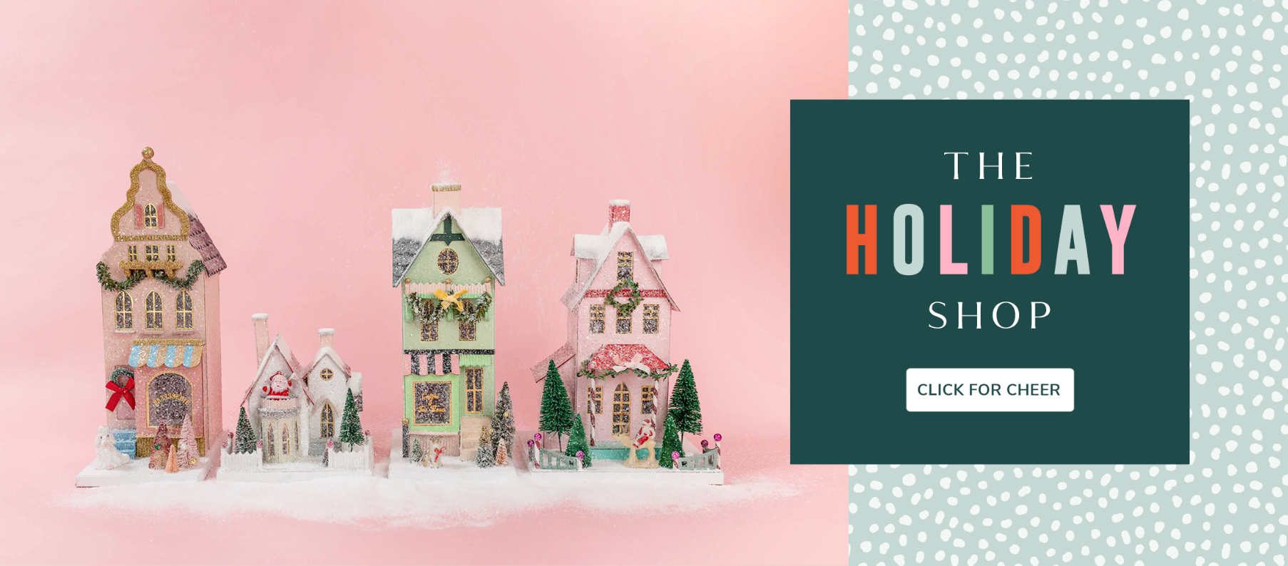 Select site header layouts created for product lines and seasonal highlights