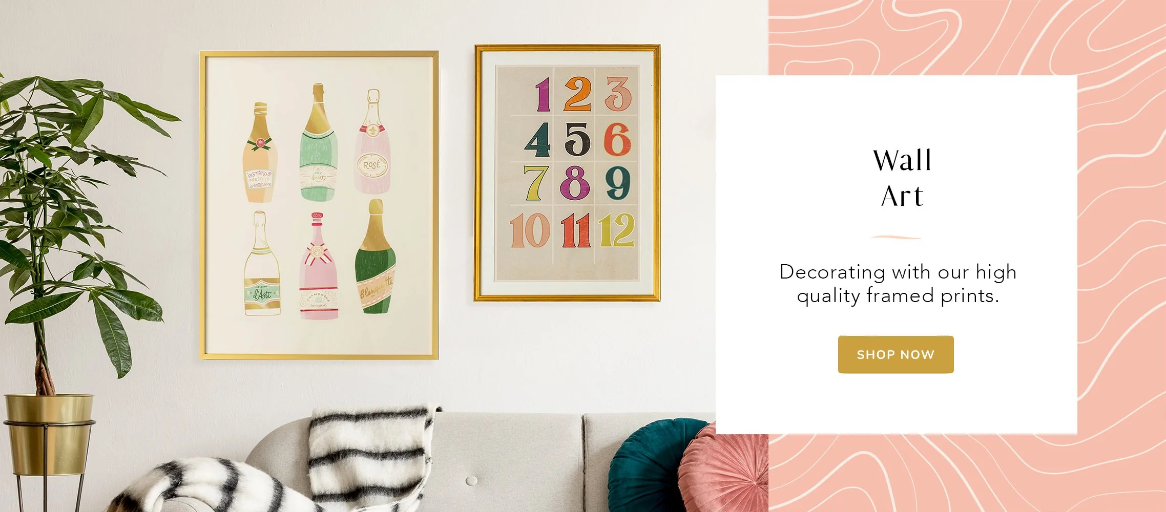 Select site header layouts created for product lines and seasonal highlights