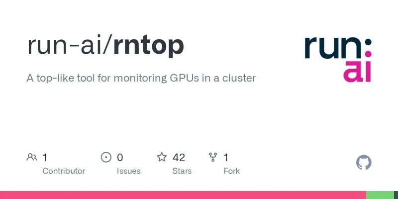 Introducing rntop, a new open-source tool for measuring GPU cluster utilization