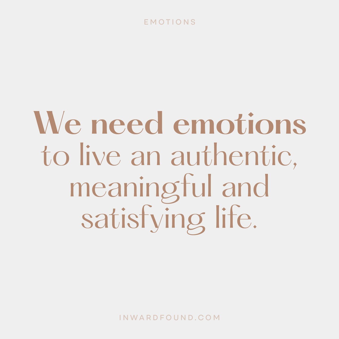 Living a fulfilling life that feels meaningful and authentic involves experiencing the full range of human emotions.

Read more about our Why emotions aren't our enemy in the Journal section (link in Bio).

#inwardfound #emotionsarenotyourenemy #unde