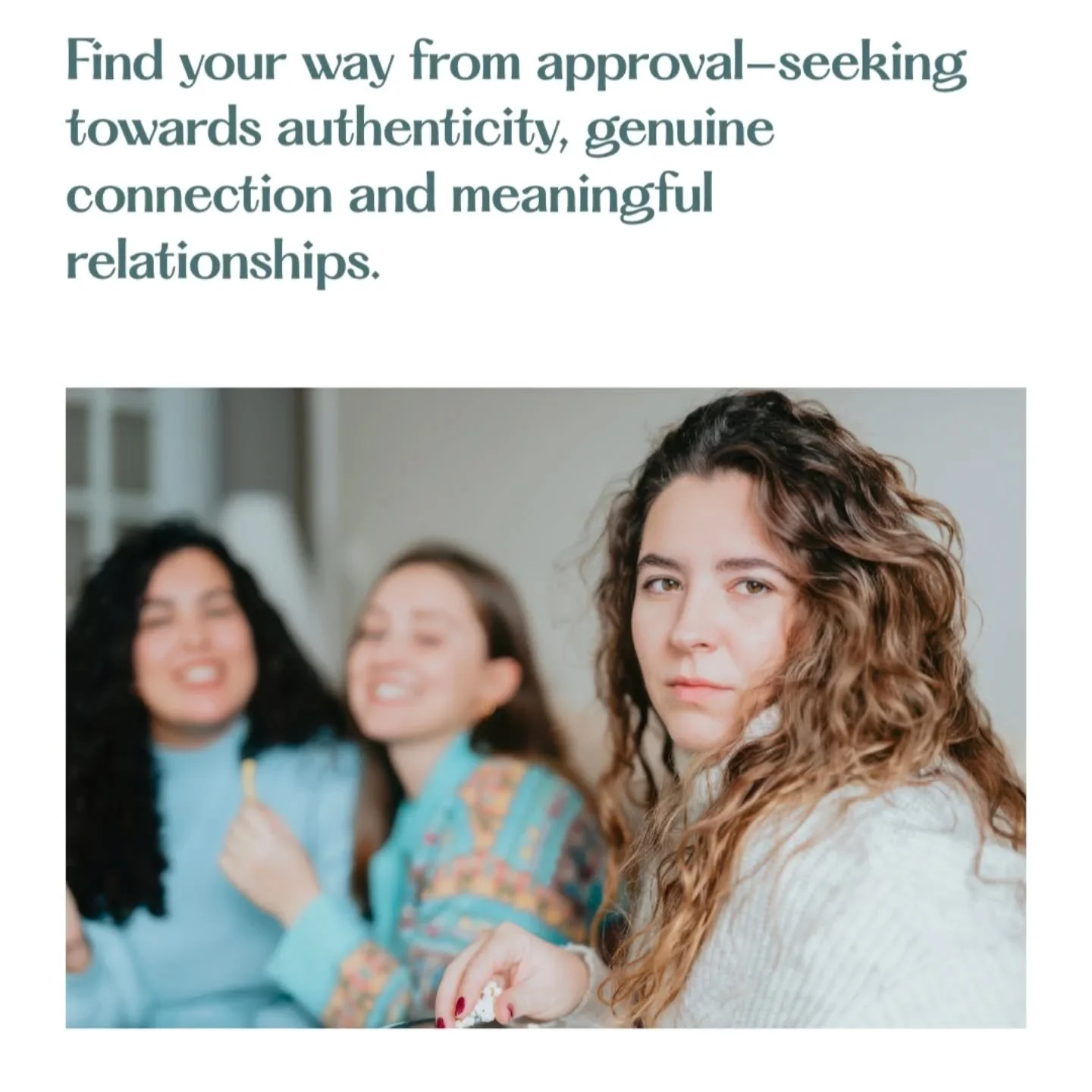 Do you often put others&rsquo; needs before your own in the hope of being liked or accepted? People-pleasing may seem like a way to stay connected, but it can often leave you feeling unseen and lonely. In my latest blog, I explore how people-pleasing