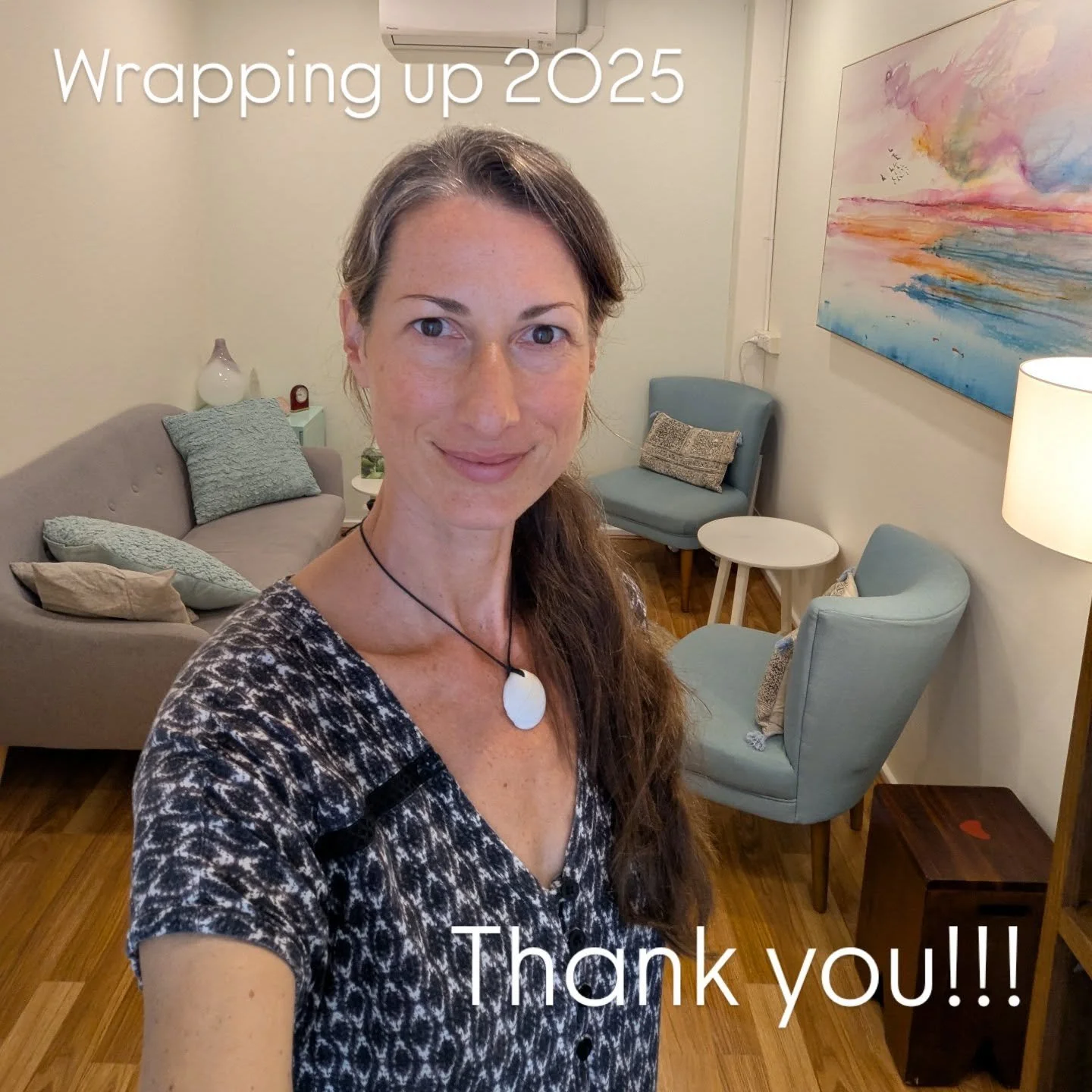 Closing the door of my therapy room this morning after the last session of the year, my heart is filled with gratitude. I feel so thankful to be able to do the work I love. It has been such a pleasure and a privilege to spend another year with my cli