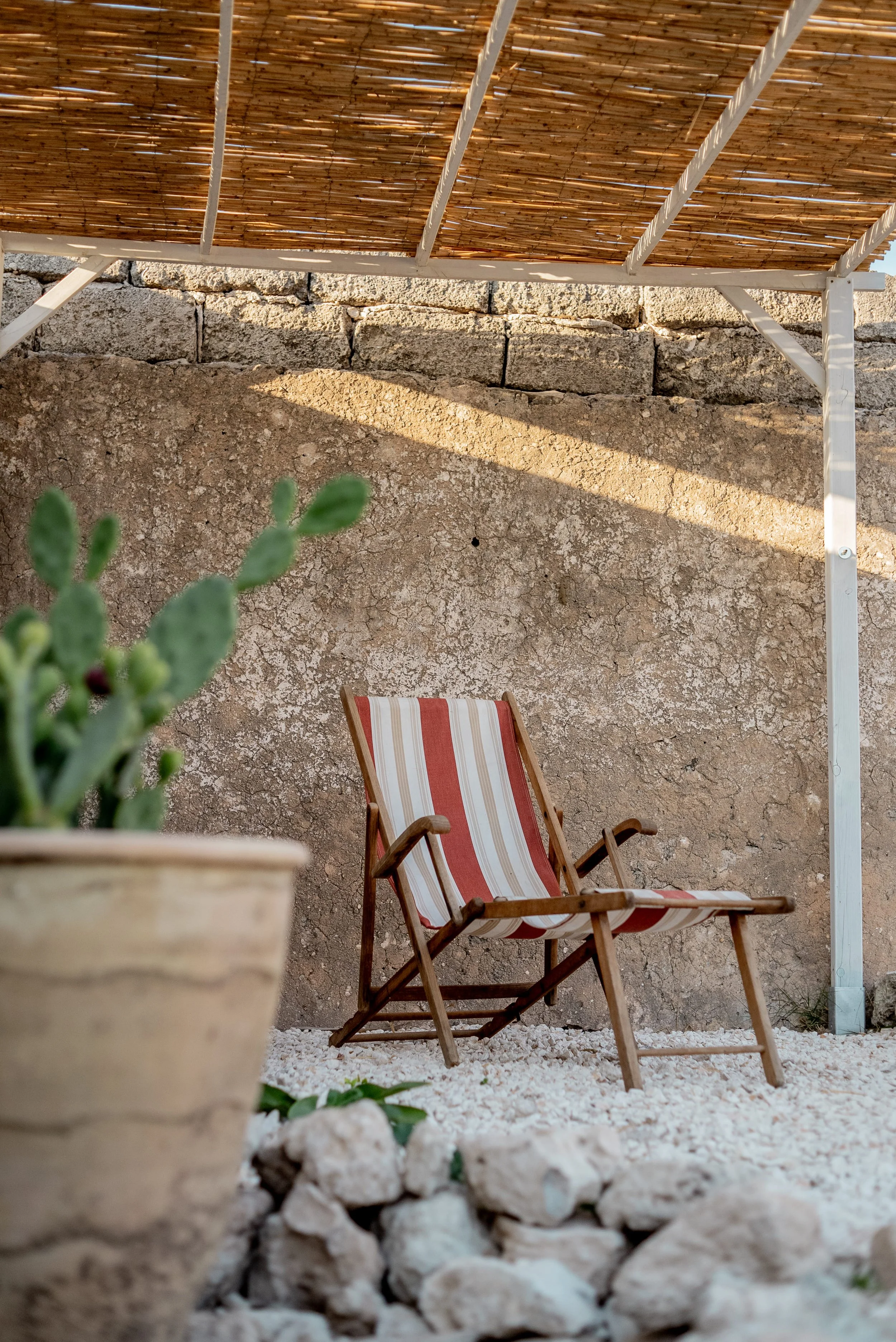 Peaceful garden space for wellness retreats in Puglia