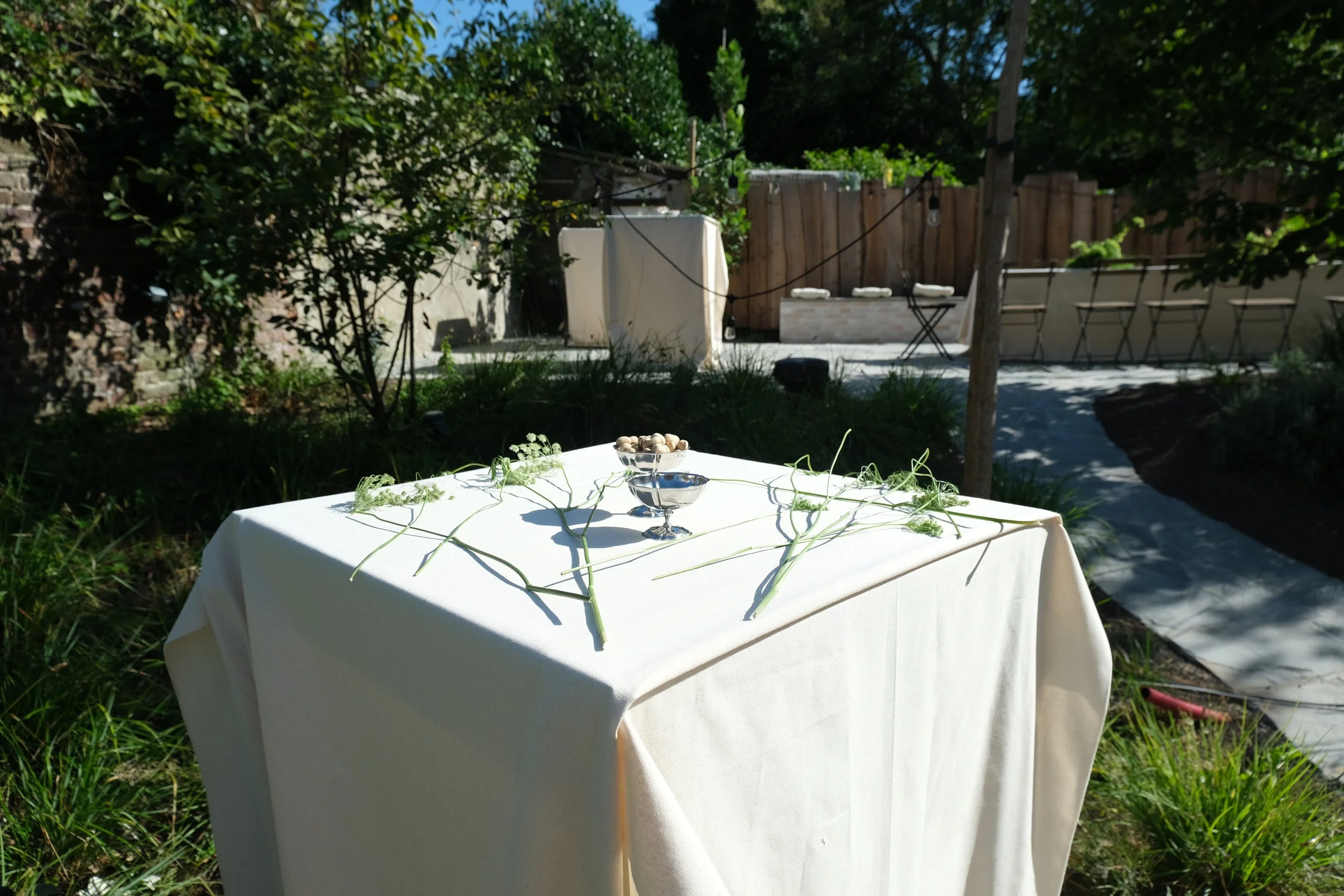 Wedding set up in Leuven,  August  2024