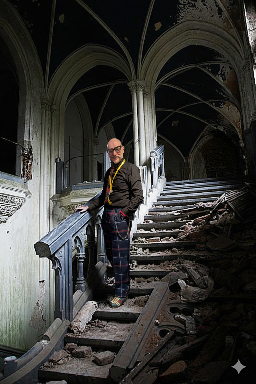 Jason in DATTs on a Staircase.png
