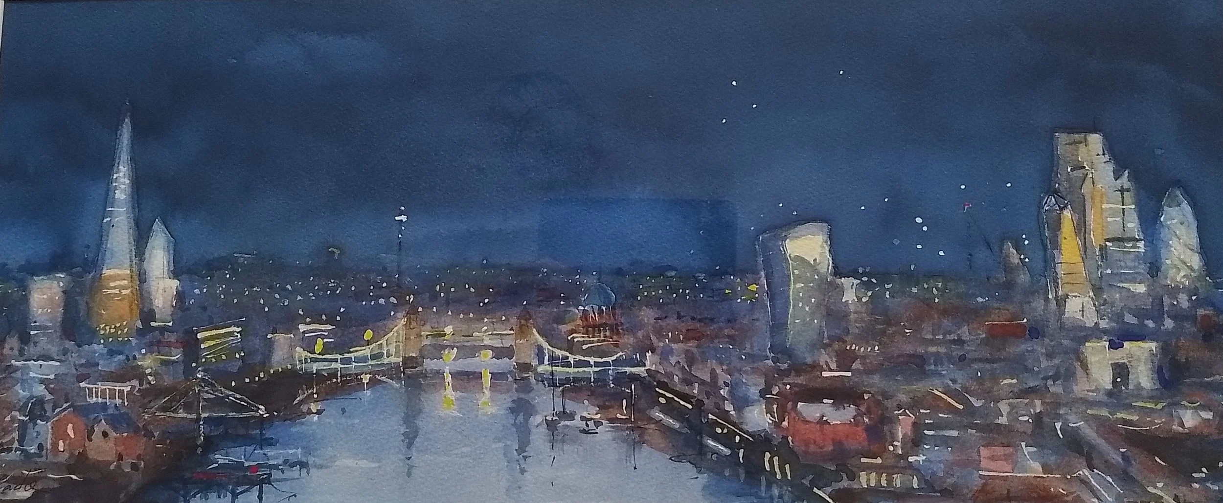 Thames at Night by Andy Eadie