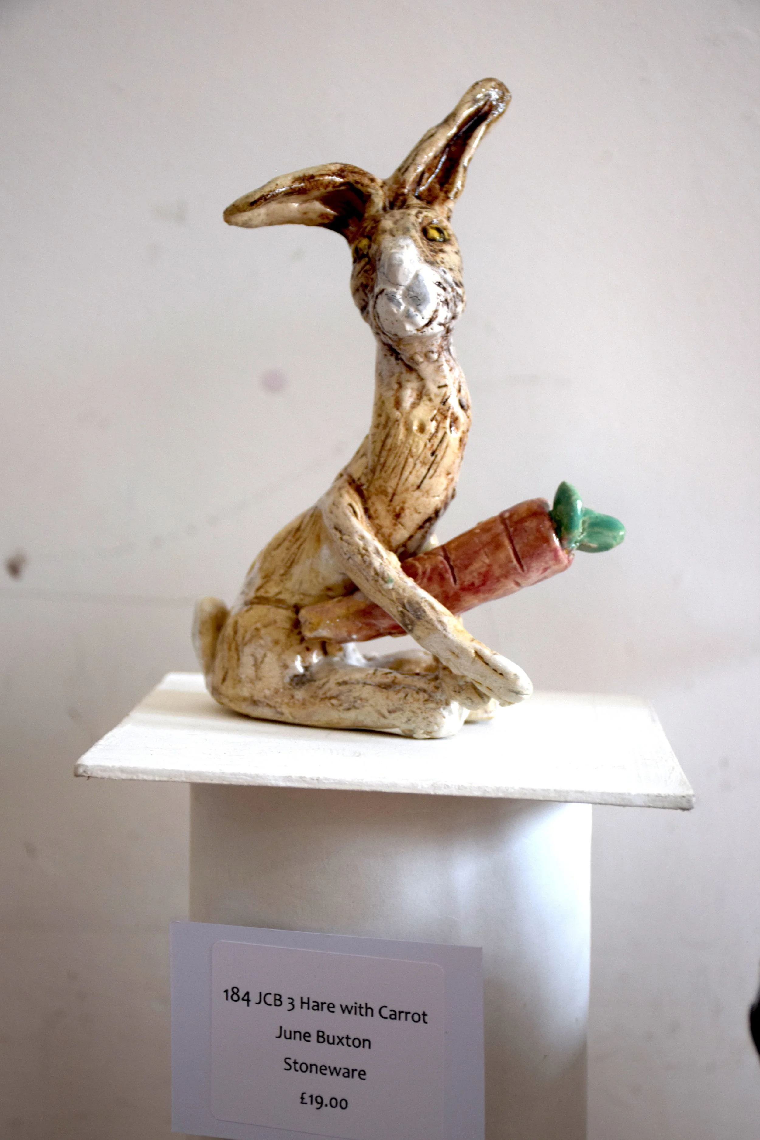 "Hare with Carrot" by June Buxton