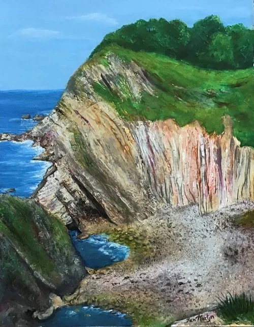 Stair Hole Lulworth Cove Acrylic 11 x 14 in £57.jpg