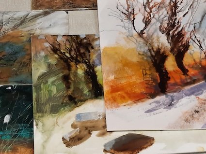 Demo: Lindsey Cole - Exploring the Landscape with Mixed Media
