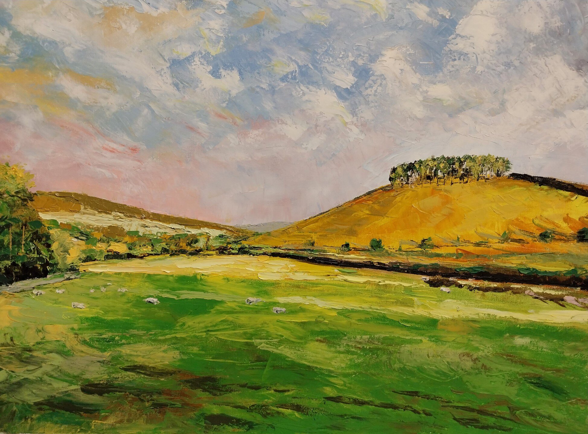 &quot;The Copse on Bell End Farm&quot;, oil on canvas by Andy Redwood