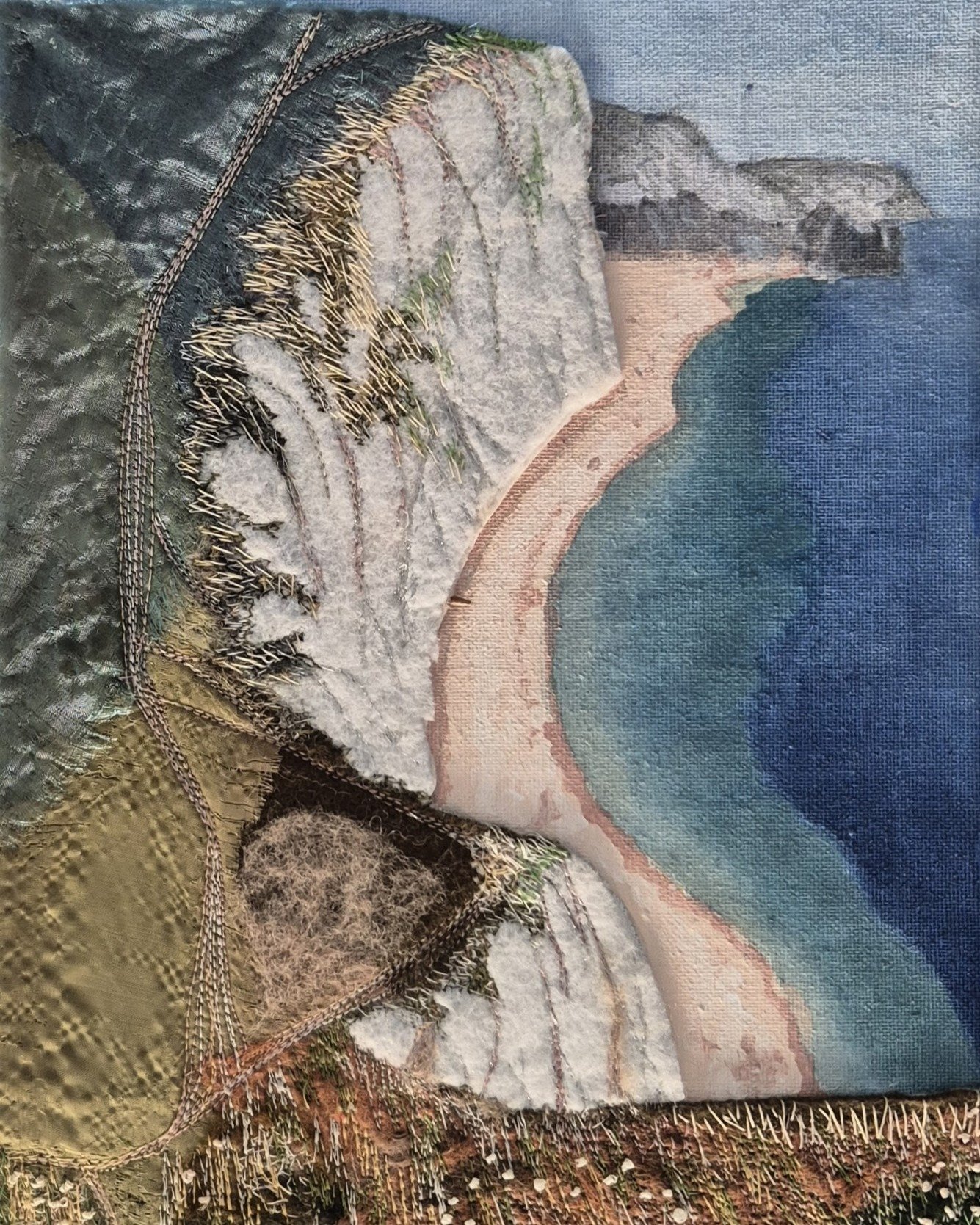 Today we continue with the Winner of the Sam Holland Trophy for Most Imaginative Work - Sue Hughes for "The Jurassic Coast"

Our exhibition remains open to the public free of charge until Monday 25th August. Please come along to Greyfriars 