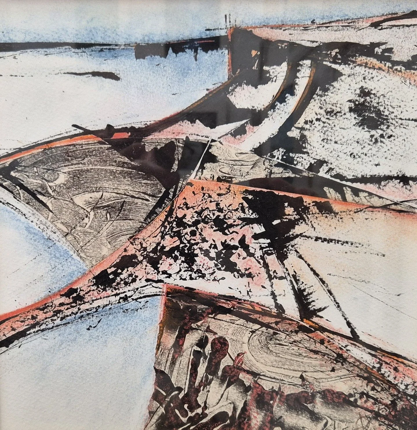 Today we continue with the Winner of the Jubilee Trophy for Best Painting in Any Other Medium - "Land's Edge" by Jen Oulton.

Our exhibition remains open to the public free of charge until Monday 25th August. Please come along!