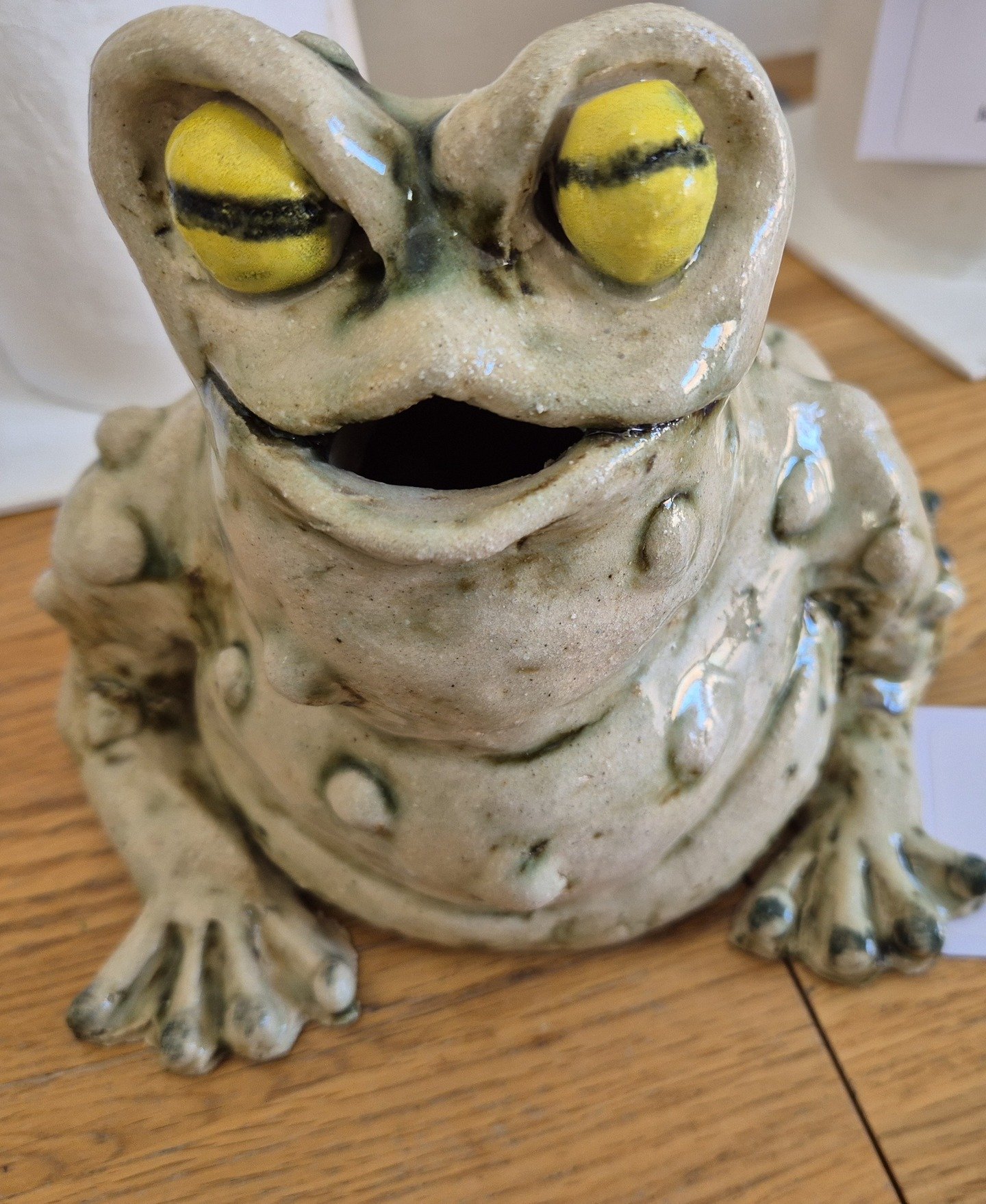 We continue with the Runner-up of the Sam Holland Trophy for Most Imaginative Work - June Buxton for "Fat Toad"

Our exhibition is now closed. Thanks to all who exhibited, visited, purchased works and supported our raffle.