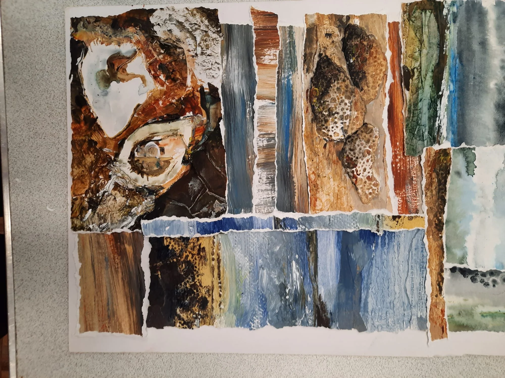 Workshop: Susan Coupe - using mixed media to create coastal textures.