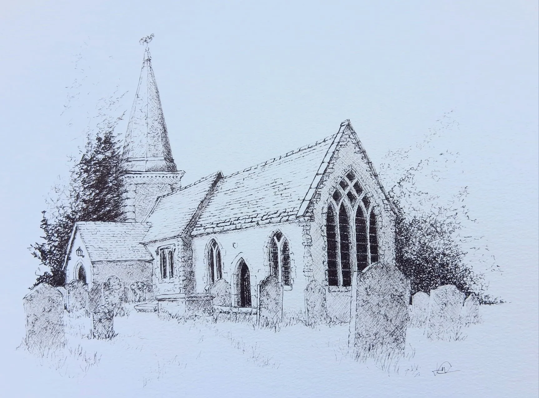 "St Nicholas, Brockenhurst" by Jen Oulton