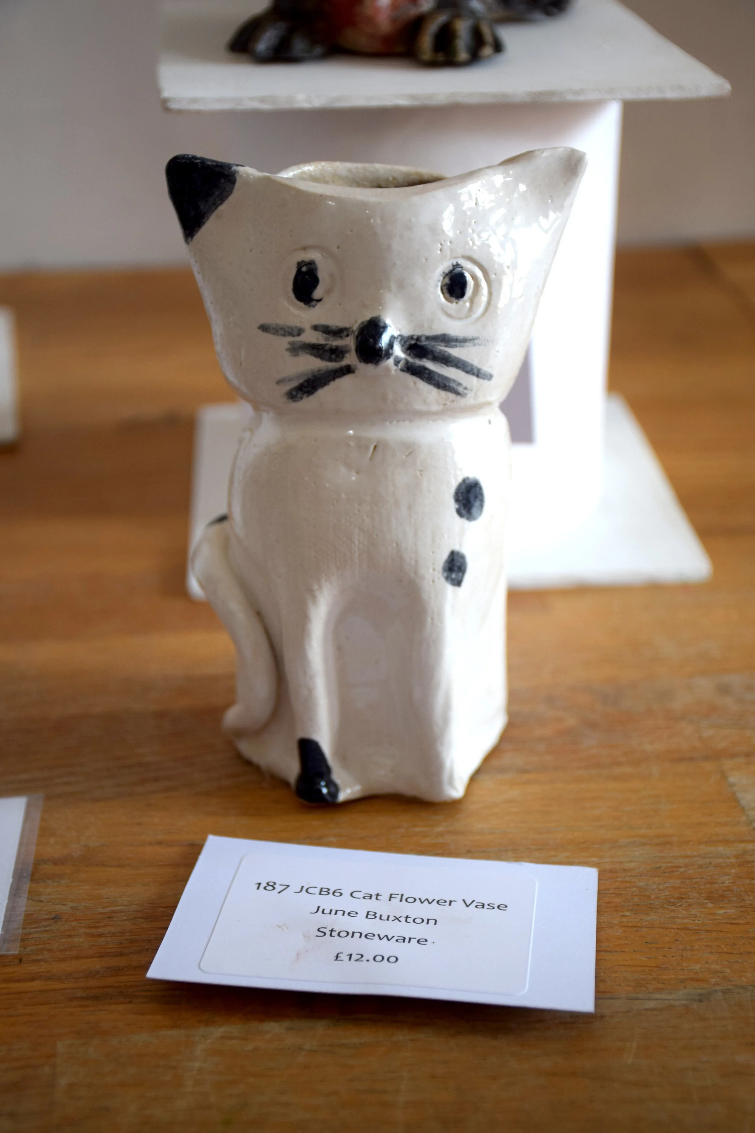 "Cat Flower Vase" by June Buxton
