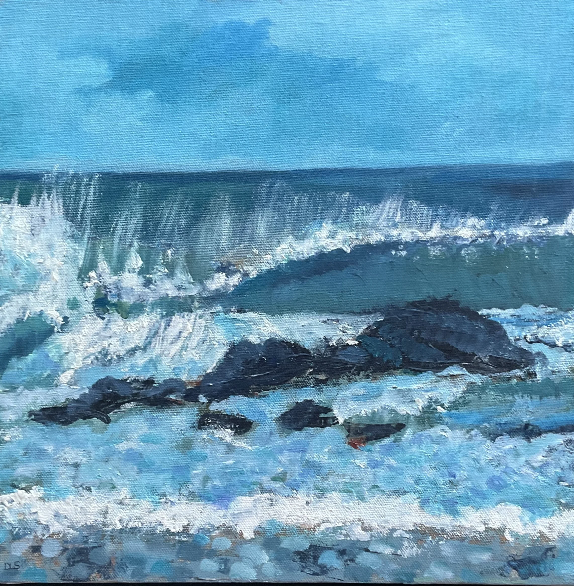 "Crashing on the Rocks" by Donna Scott