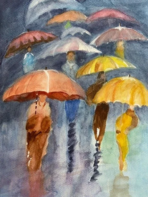 "Walking in the Rain" by Carol Johnson