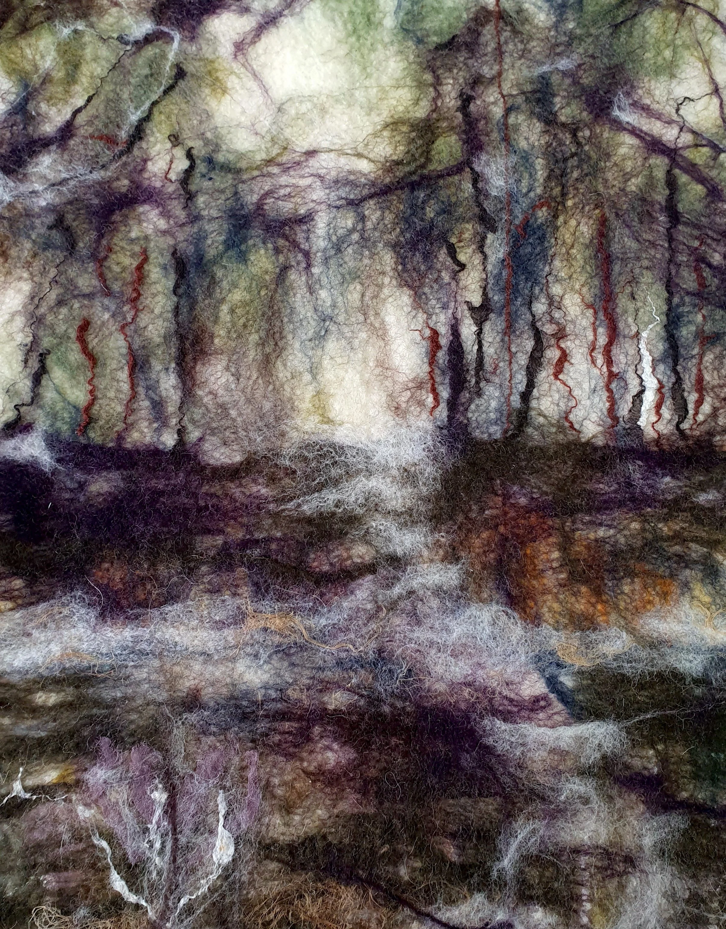 Winner - Jubilee Trophy for Best Painting in Any Other Medium, "Rockford Woodland Walk" by Marion Beck