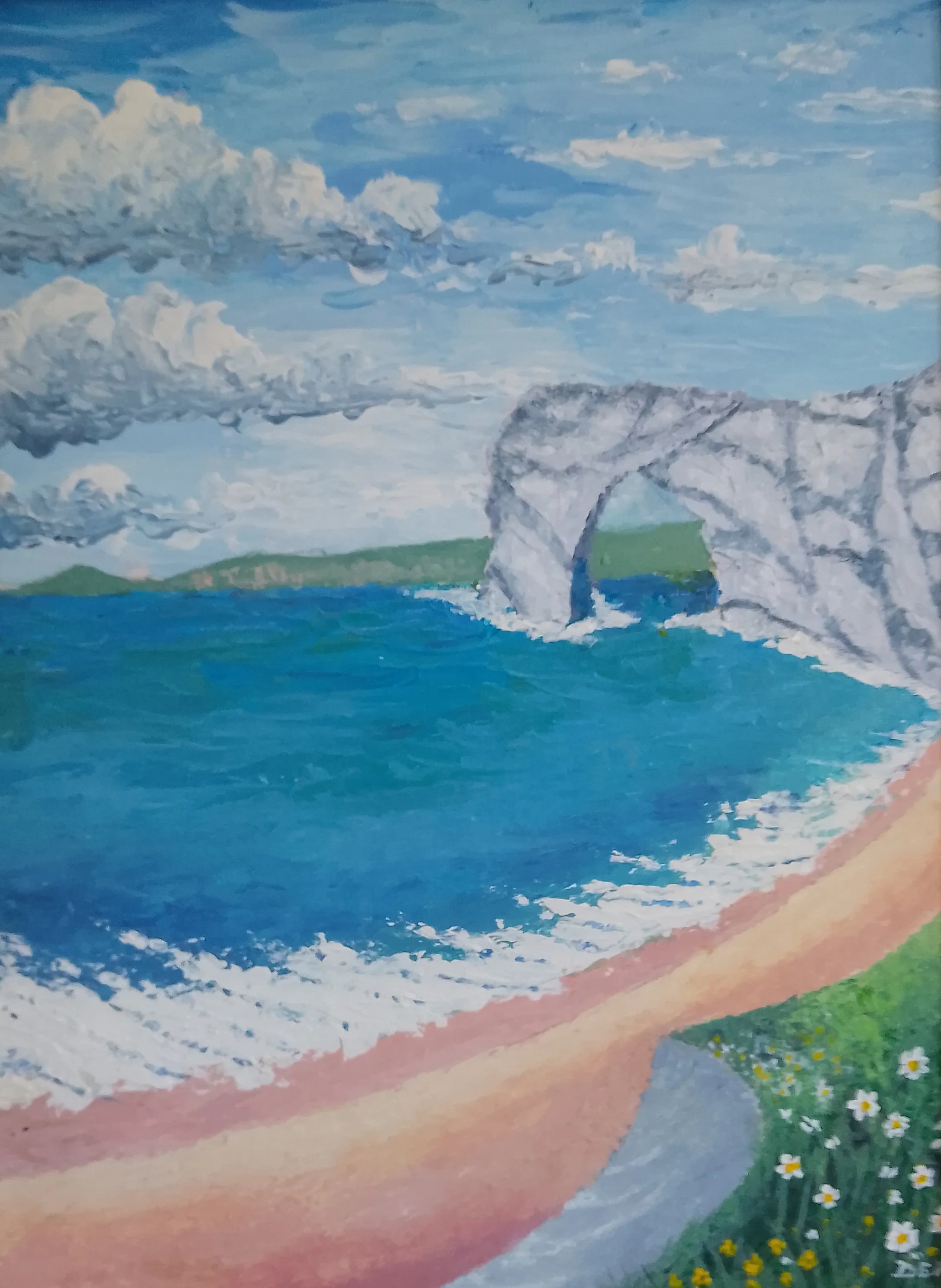"Through the Durdle Door, the Jurassic Coast" by David Hughes