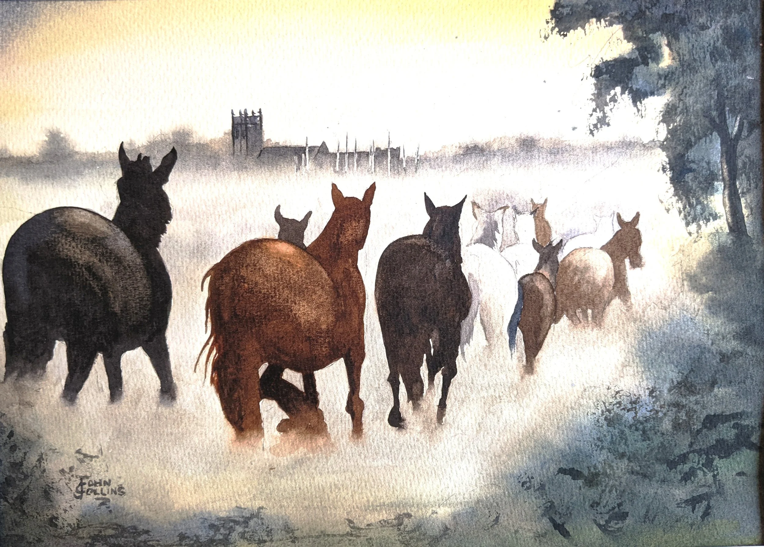 "Stanpit Marsh Ponies" by John Collins